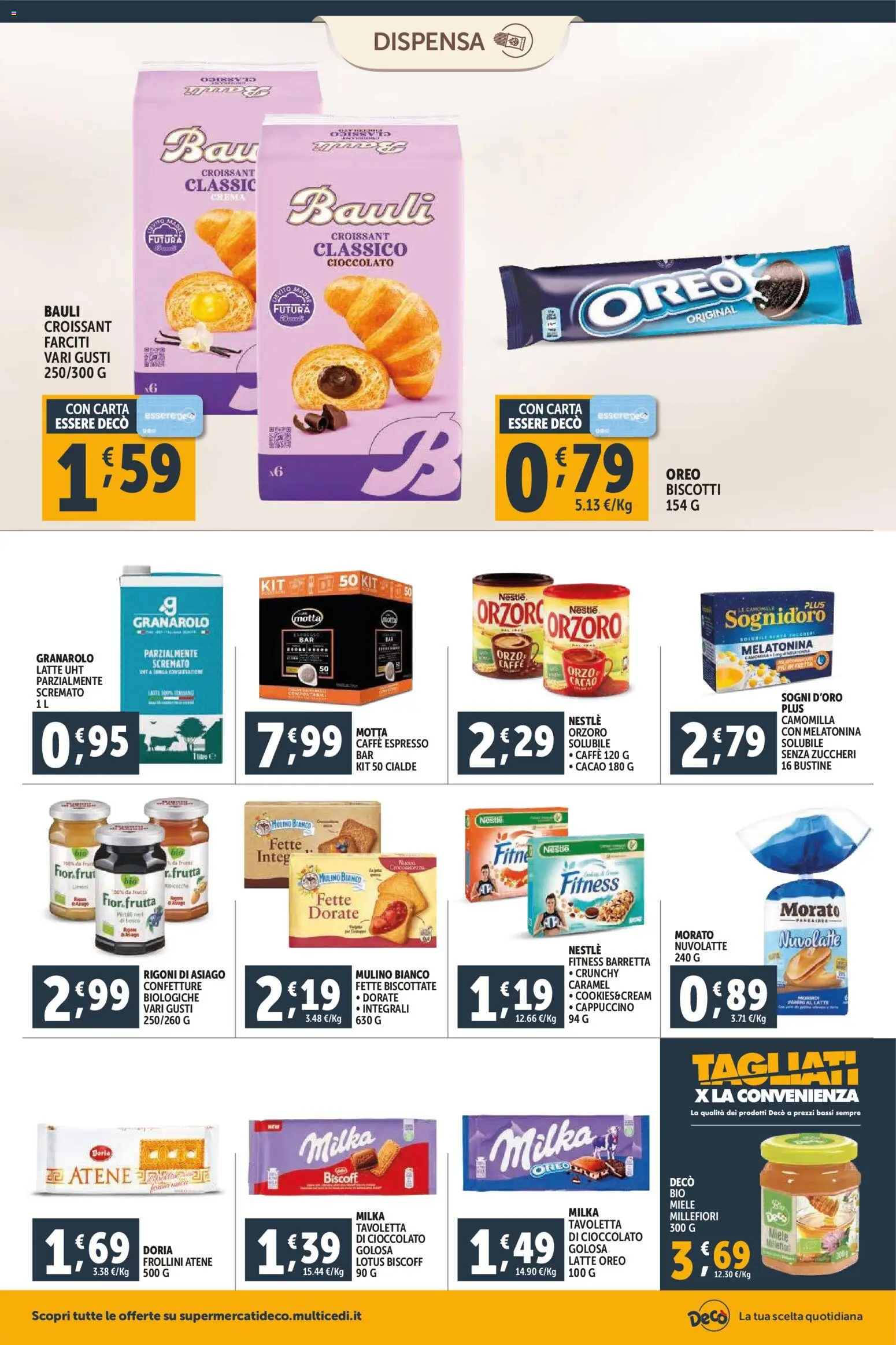 Volantino Decò del 30.01.2026 | Pagina: 8 | Prodotti: Biscotti, Latte, Cacao, Frollini