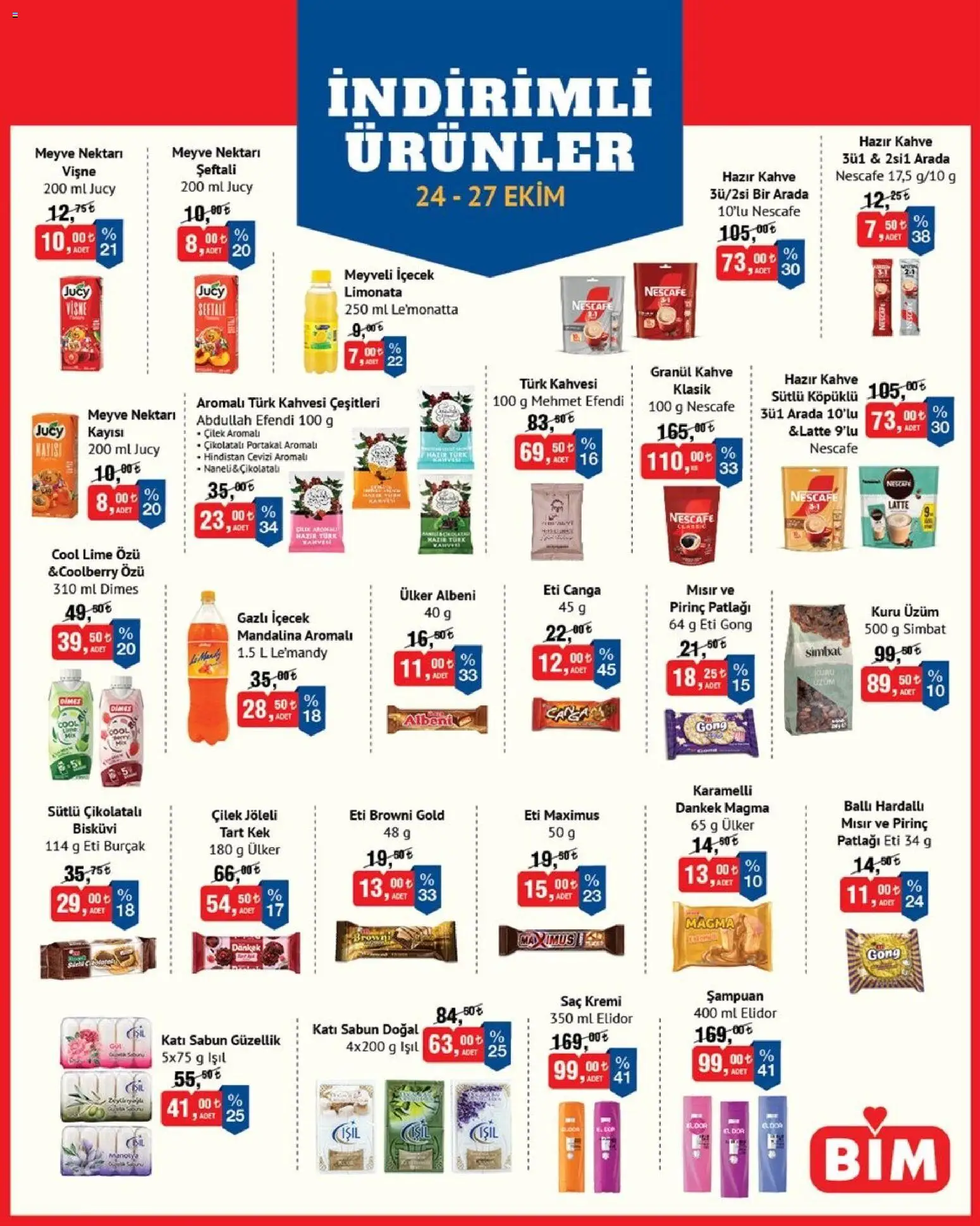 BİM İndirimli Ürünler - 24.10.2025 tarihinden itibaren geçerlidir | Sayfa: 2 | Ürünler: Sabun, Mandalina, Kuru üzüm, Üzüm