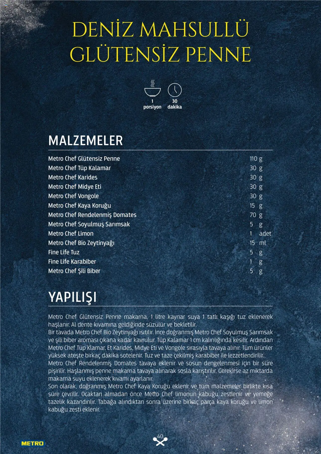 Metro Makarna Kataloğu 2025 - 06.10.2025 tarihinden itibaren geçerlidir | Sayfa: 40 | Ürünler: Domates, Karabiber, Tuz, Biber