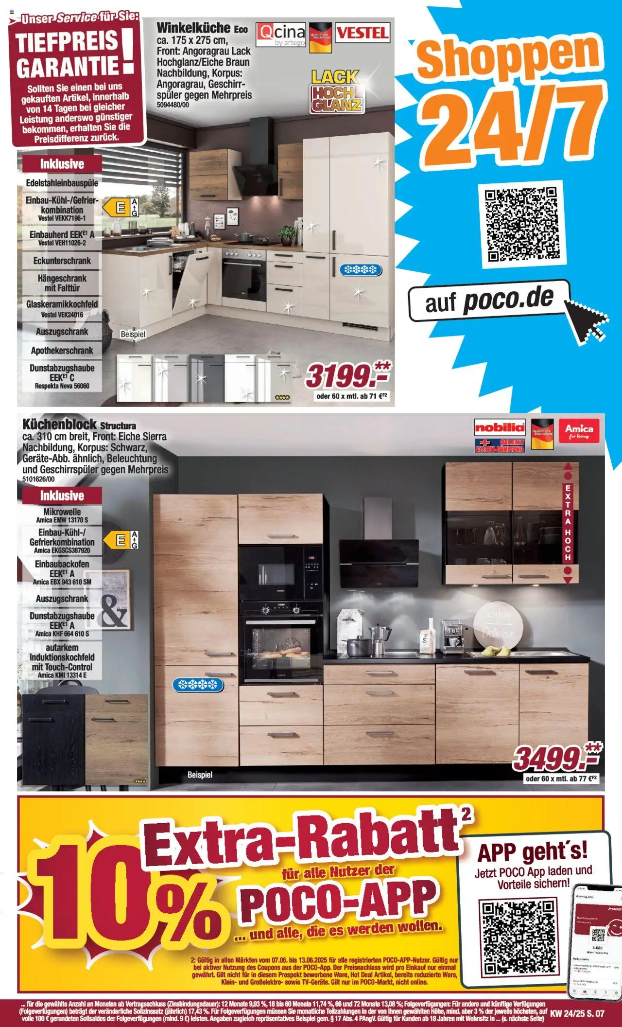 Poco Prospekt 	 - gültig ab dem 07.06.2025 | Seite: 7 | Produkte: Mikrowelle, Geschirrspüler, Küchenblock, Hängeschrank