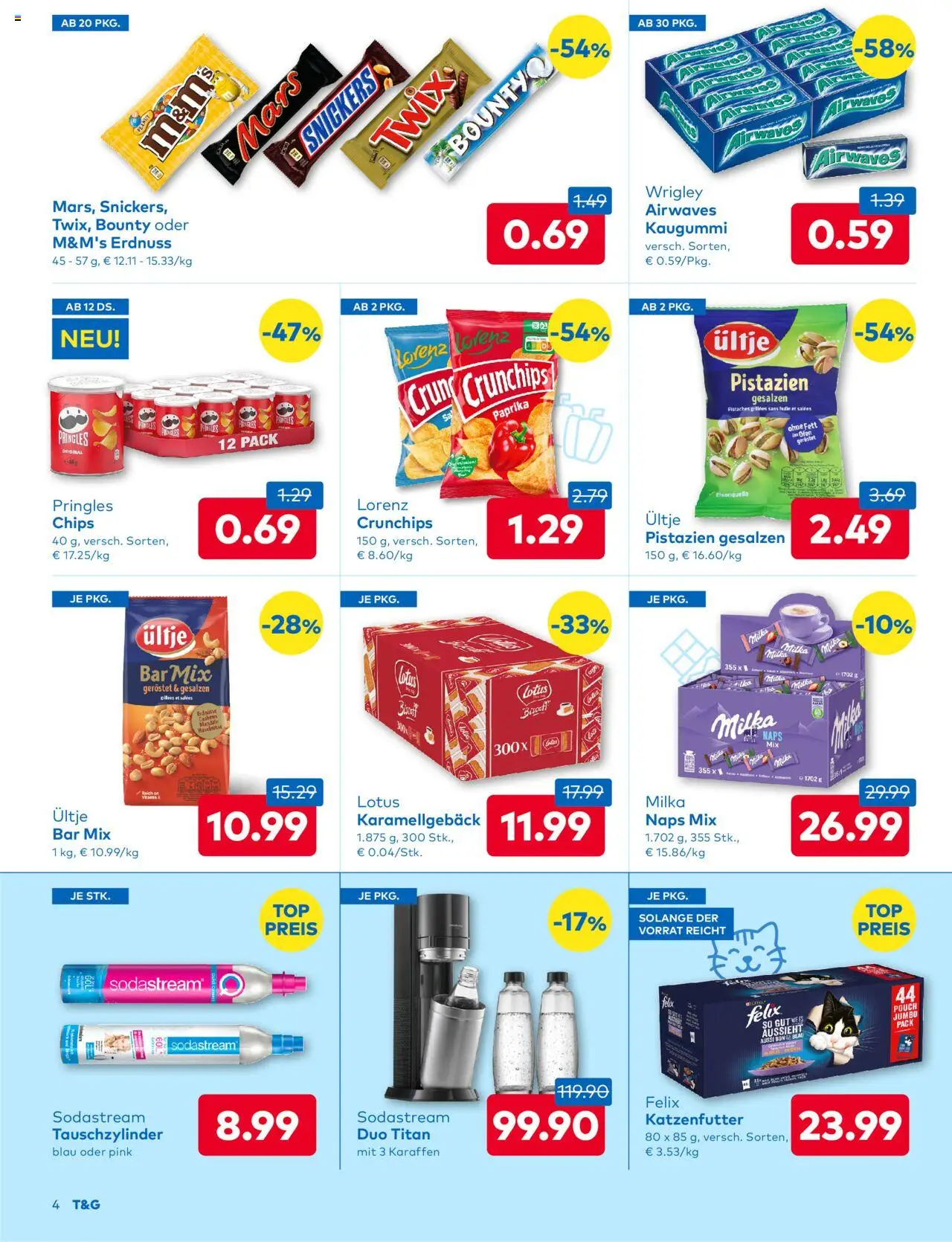 T&G Tirol gültig ab 25.09.2025 | Seite: 4 | Produkte: Chips, Папионка, Hülle, Ofen