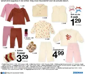 Zeeman folder Baby - Voorbeeld van een folder van Zeeman, geldig van 31.07.2025 | Pagina: 23 | Producten: Sweater, Blouse, Sokken, Legging