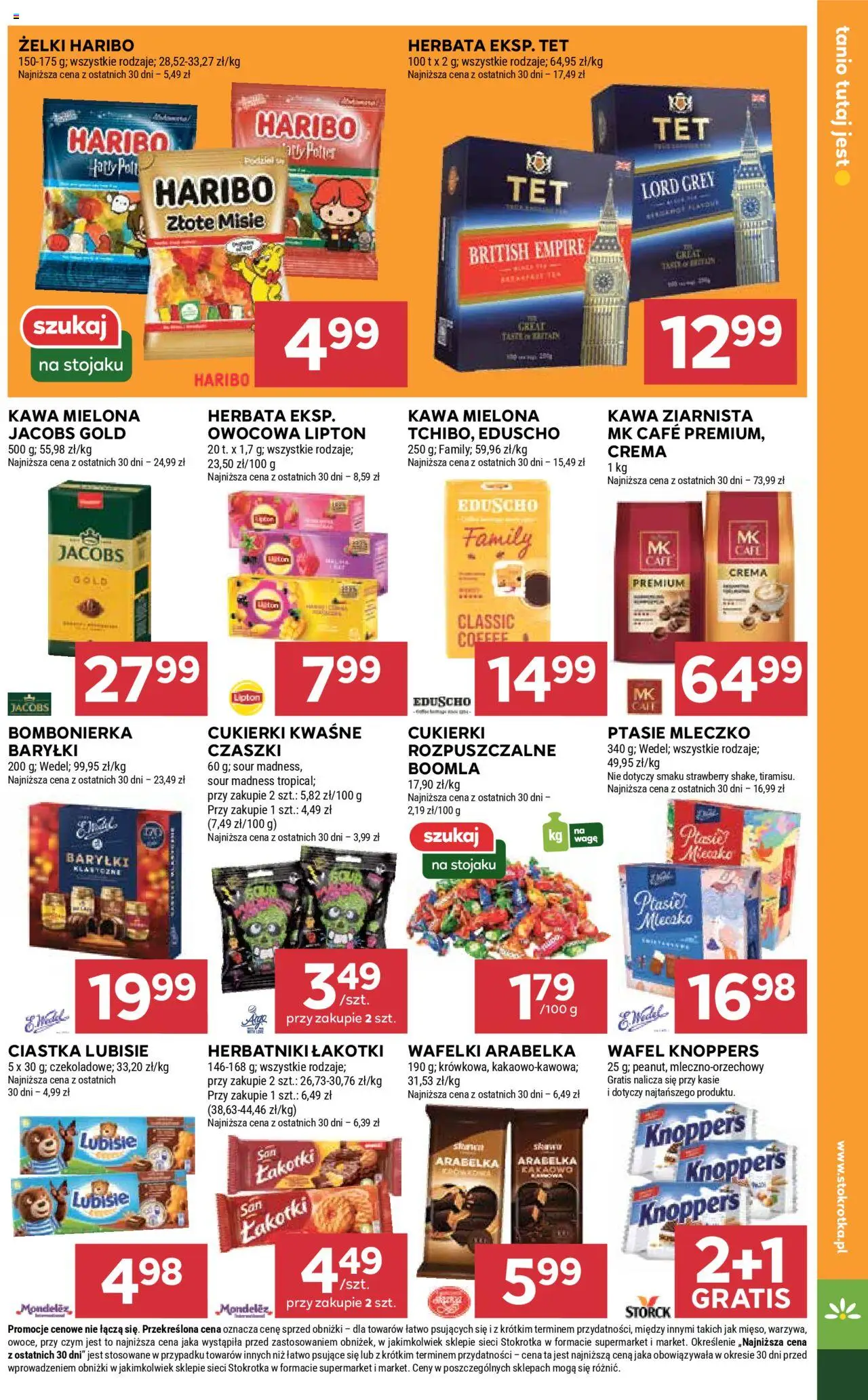 Stokrotka Gazetka od 17.06.2025 | Strona: 19 | Produkty: Baryłki wedel, Żelki, Herbata, Ciastka