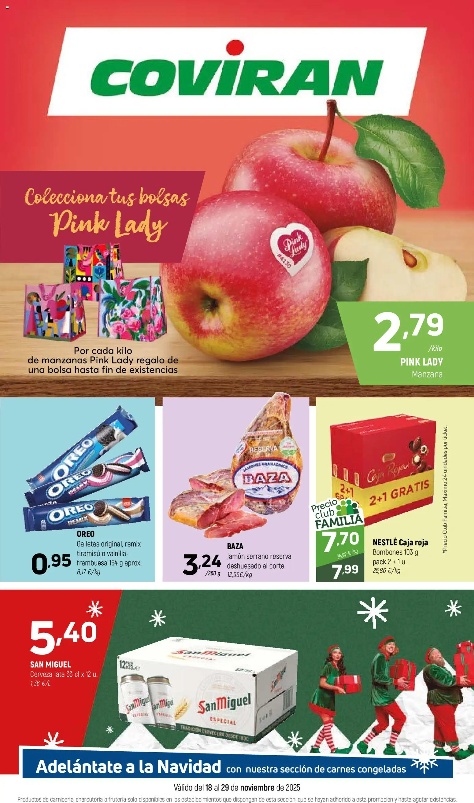 Coviran - Avila │ válido desde el 18.11.2025 | Página: 1 | Productos: Cerveza, Manzanas, Manzana, Caja