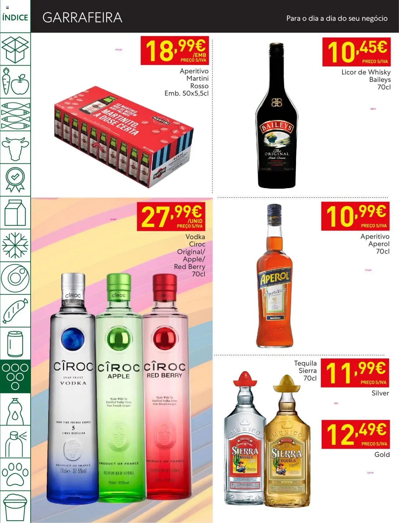 Recheio folheto │ válido de 05.08.2025 | Página: 36 | Produtos: Whisky, Aperol, Licor, Tequila
