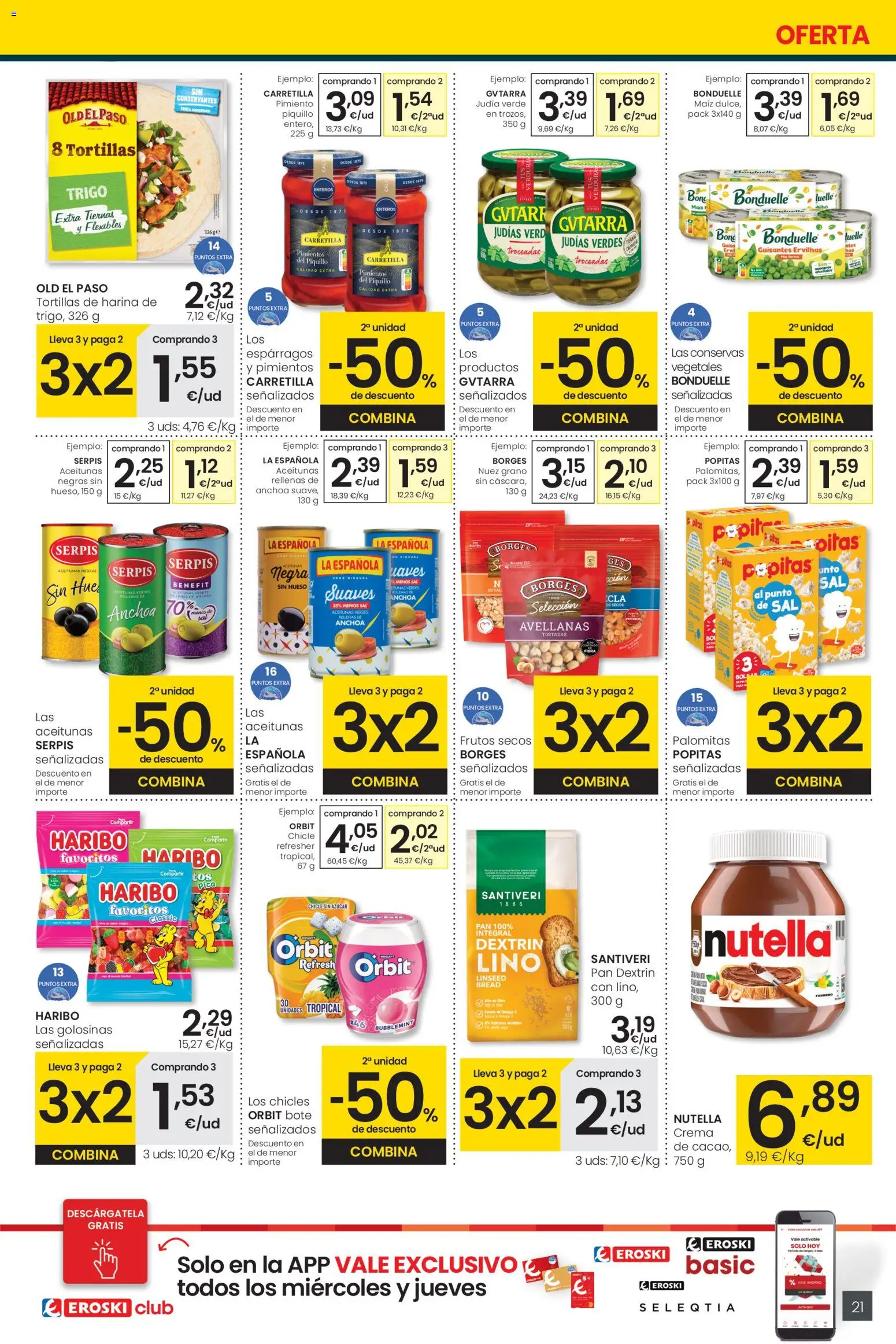 Eroski - Center │ válido desde el 05.01.2026 | Página: 21 | Productos: Κάδος απορρυμάτων, Crema, Bolsa, Anchoa