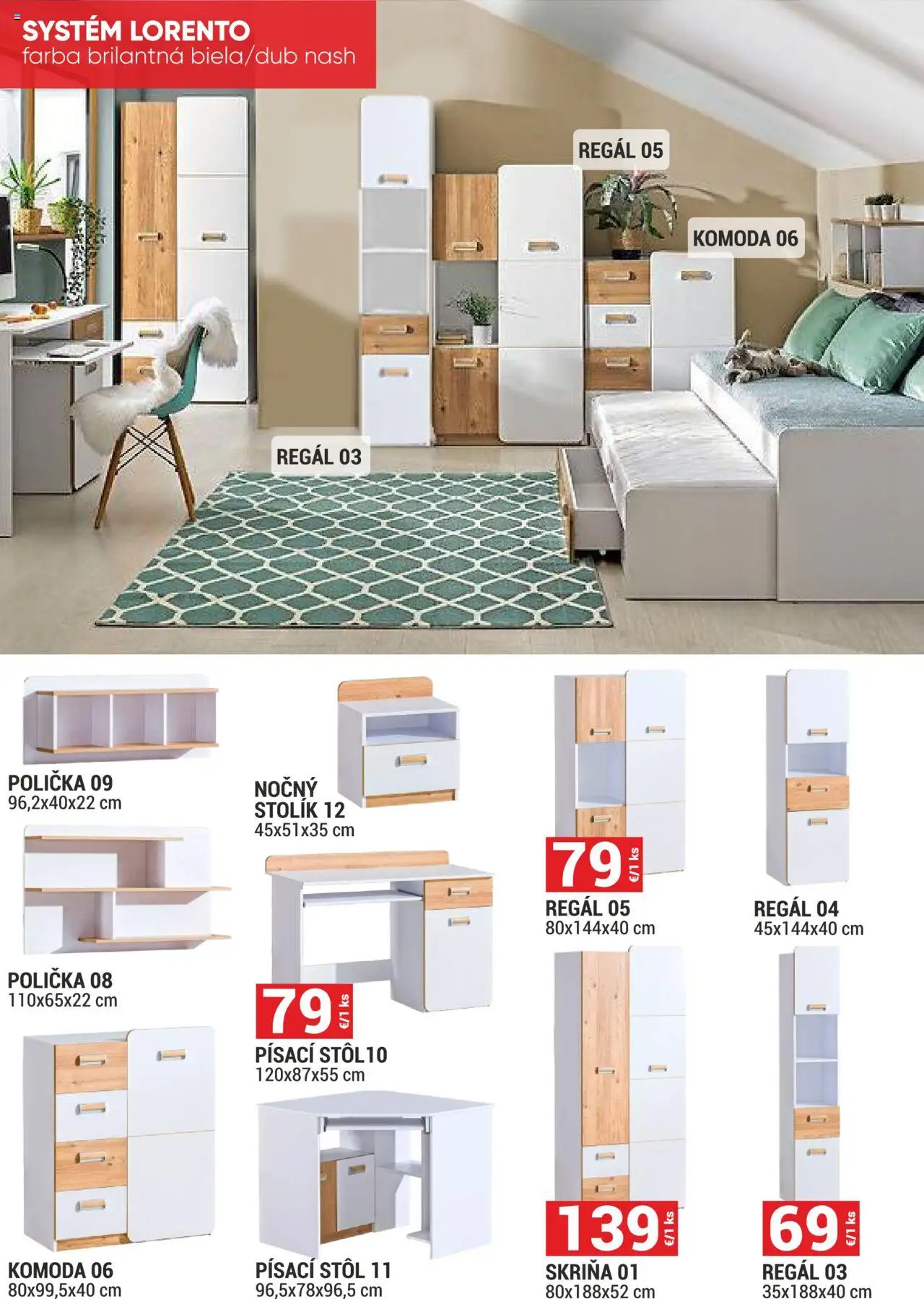 Merkury Market leták │ platný od 01.06.2025 | Strana: 18 | Produkty: Regál, Skriňa, Stôl, Písací stôl