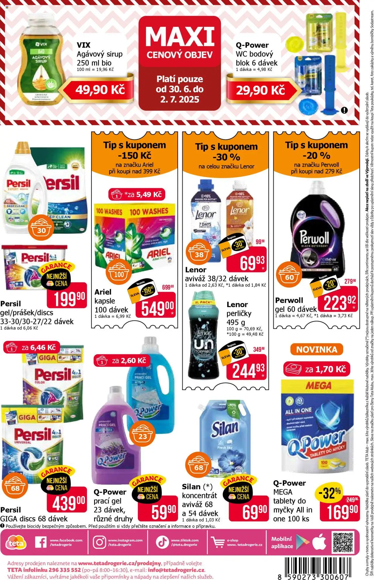 TETA Drogerie leták od 19.06.2025 | Strana: 19 | Produkty: Tablety do myčky, Blok, Silan, Ariel kapsle