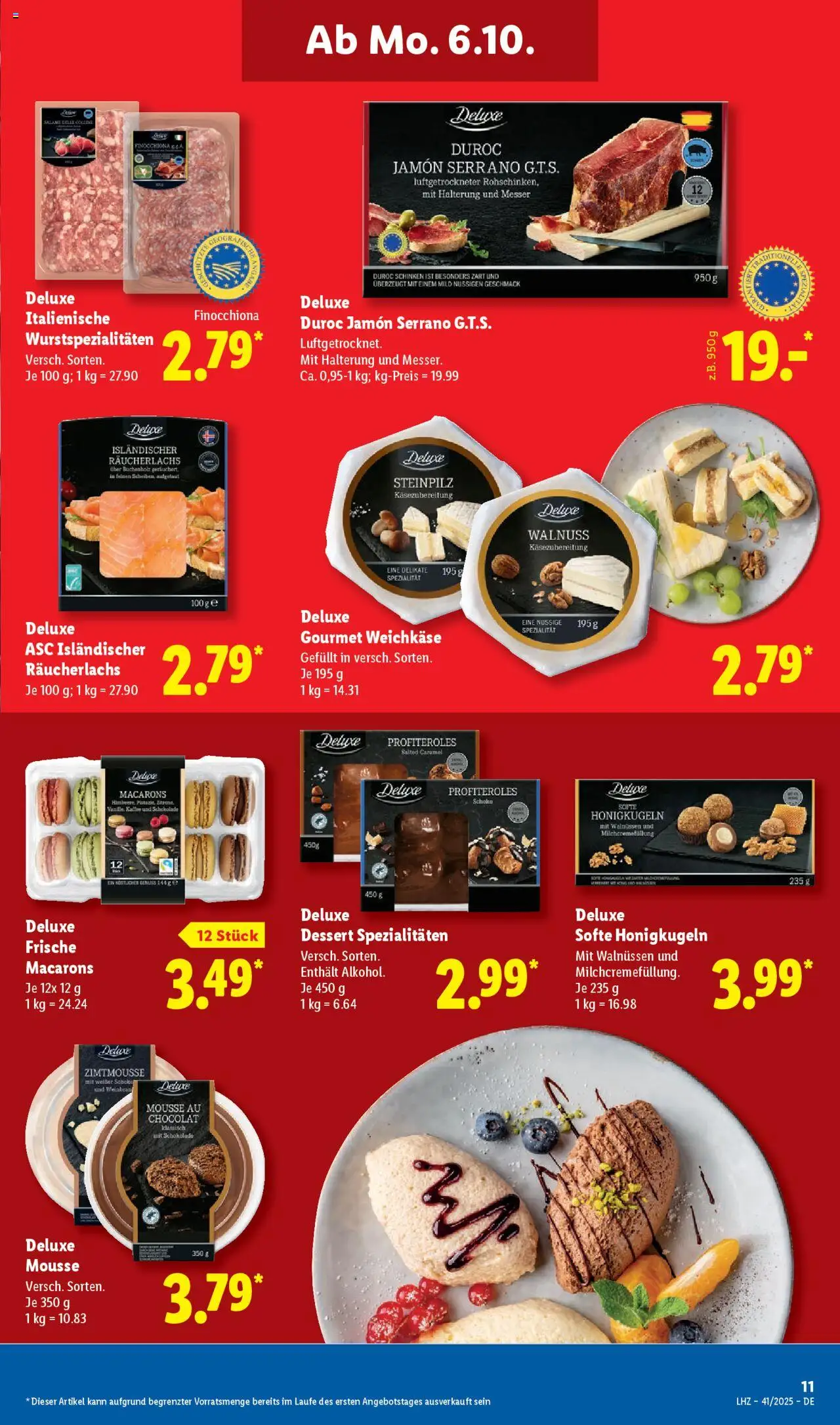 Lidl Prospekt Gundelsheim – gültig ab 06.10.2025 | Seite: 19 | Produkte: Kaffee, Schokolade, Räucherlachs, Salami