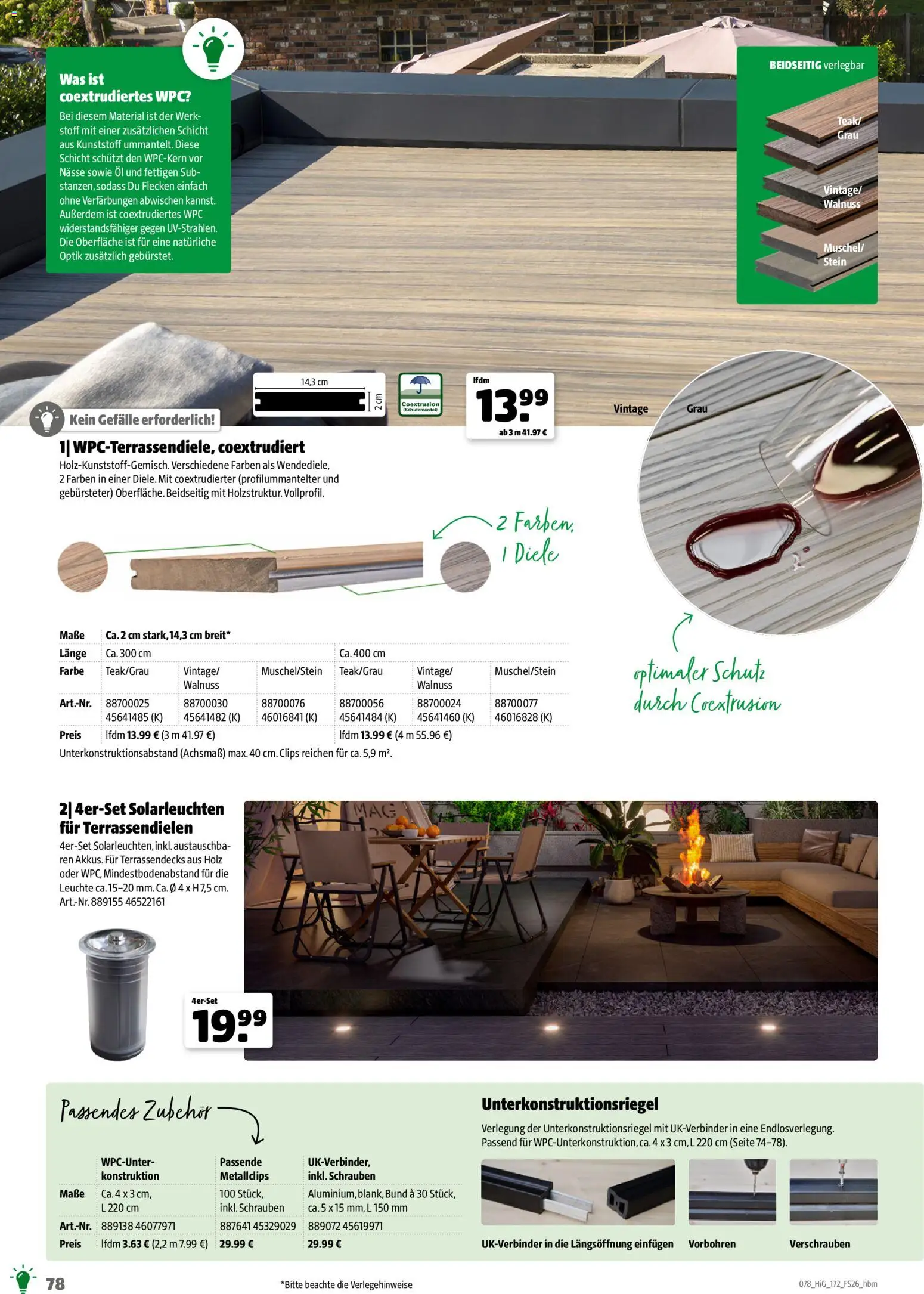 Hagebau Gartengestaltungsortiment – gültig ab 02.03.2026 | Seite: 78 | Produkte: Öl