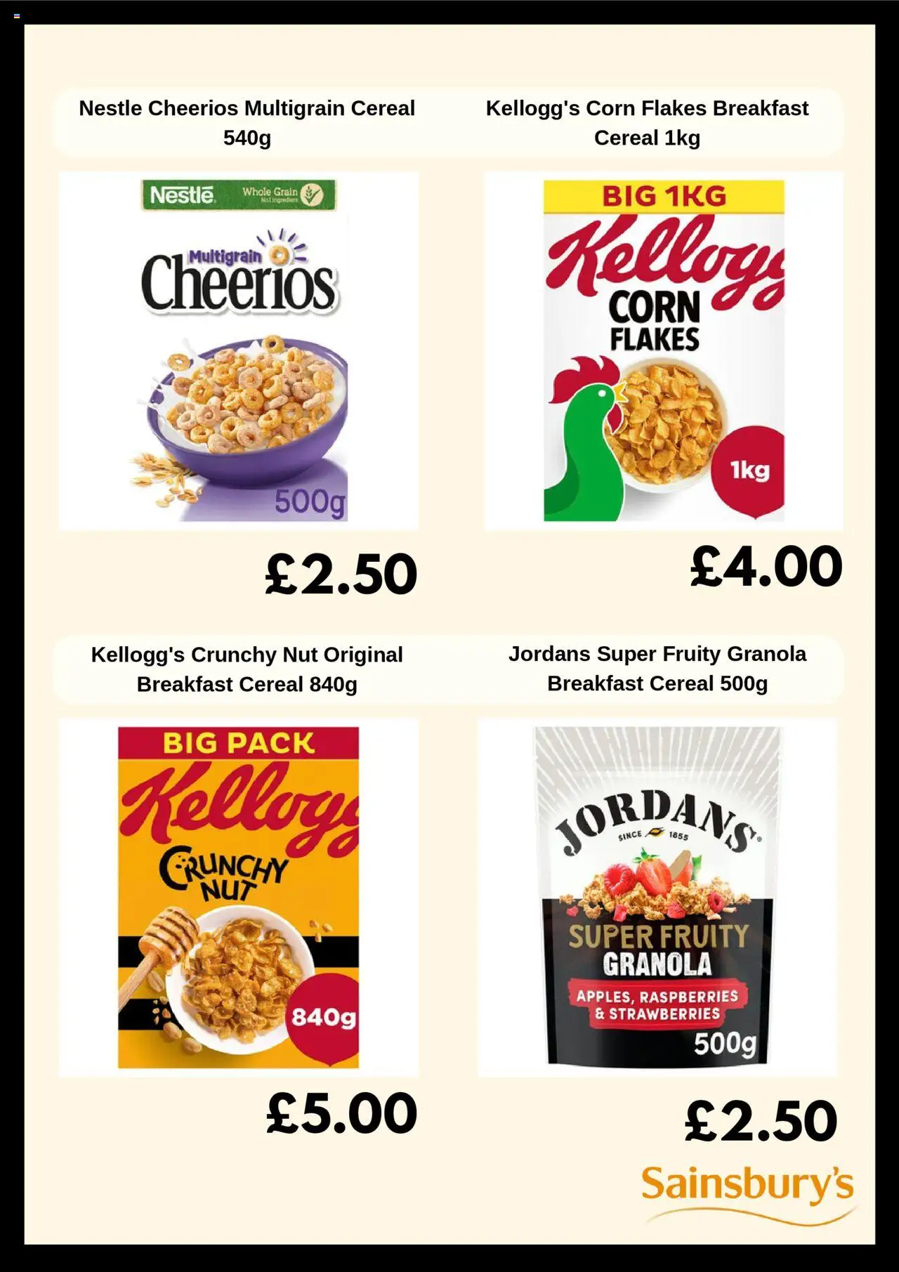  | Page: 4 | Products: Strawberries, Flakes, Corn flakes