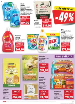 Kaufland leták od 25.06.2025 | Strana: 47 | Produkty: Prací gel, Gourmet Gold, Granule pro kočky, Friskies granule