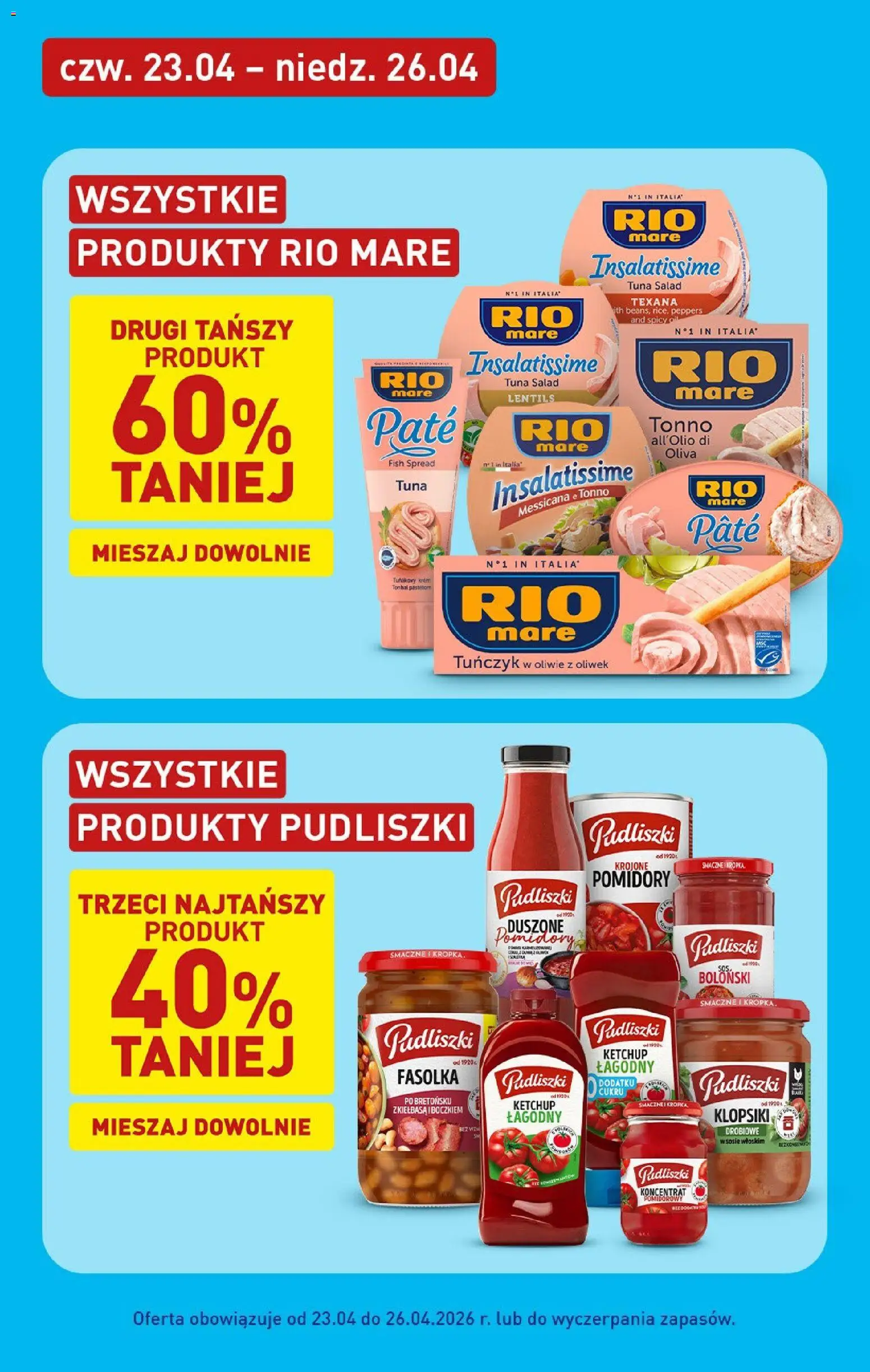 Aldi Polsko leták - Oferta weekendowa od 23.04.2026 | Strana: 2 | Produkty: Krém, Rio mare