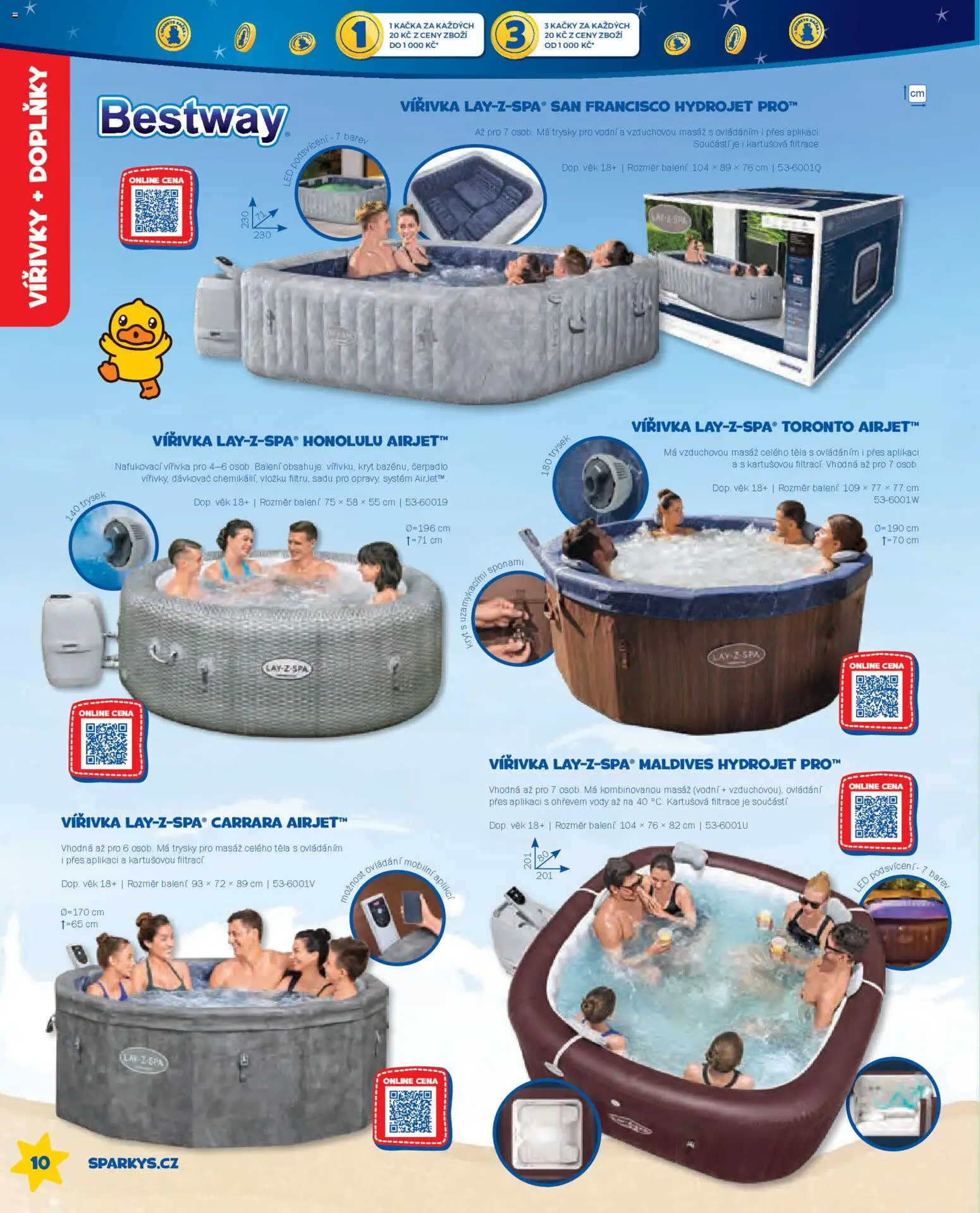 Sparkys katalog Léto 2026 od 01.05.2026 | Strana: 10 | Produkty: Dávkovač, Vířivka, Čerpadlo, LED
