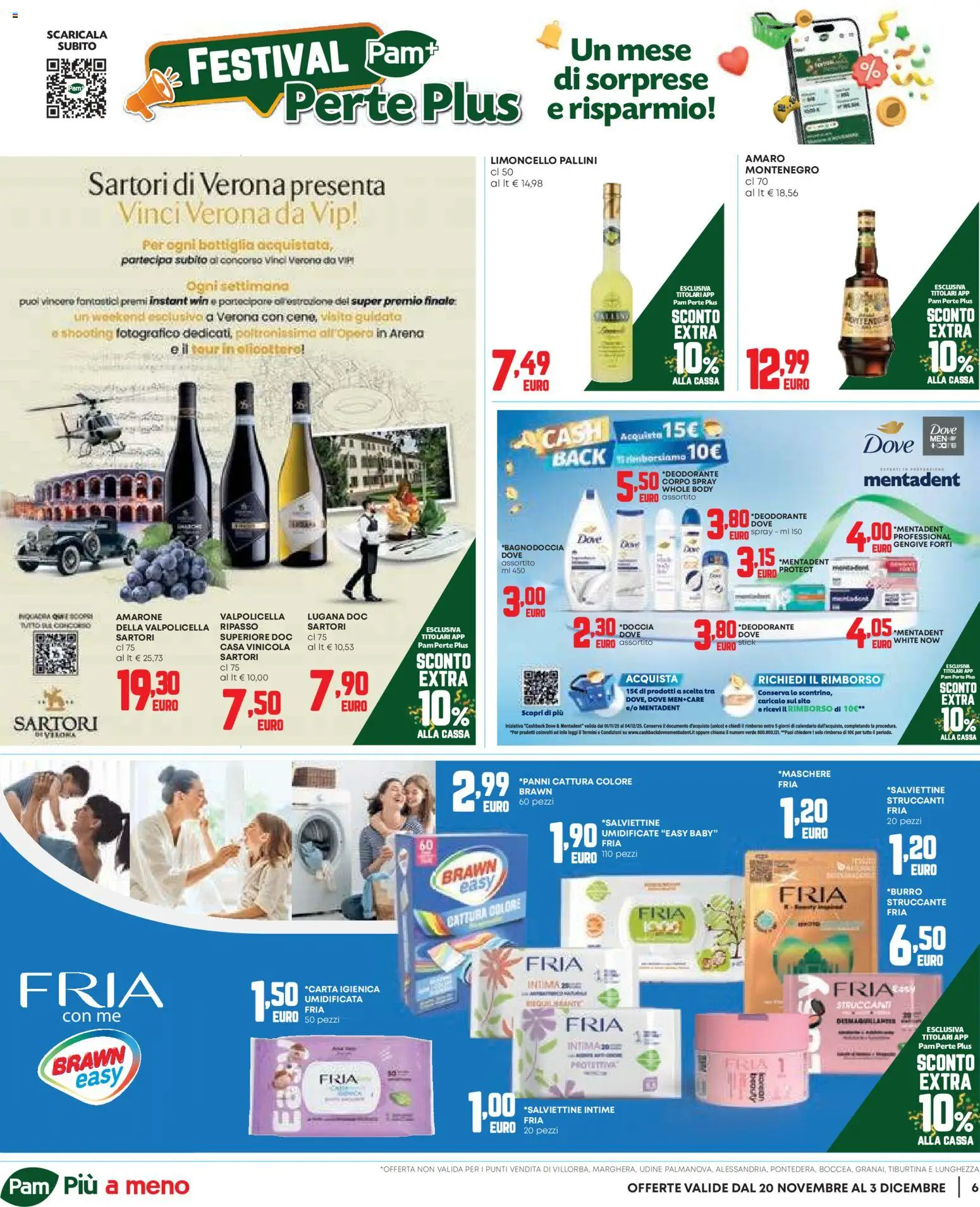 Volantino Panorama del 20.11.2025 | Pagina: 6 | Prodotti: Deodorante, Bottiglia, Doccia, Amaro