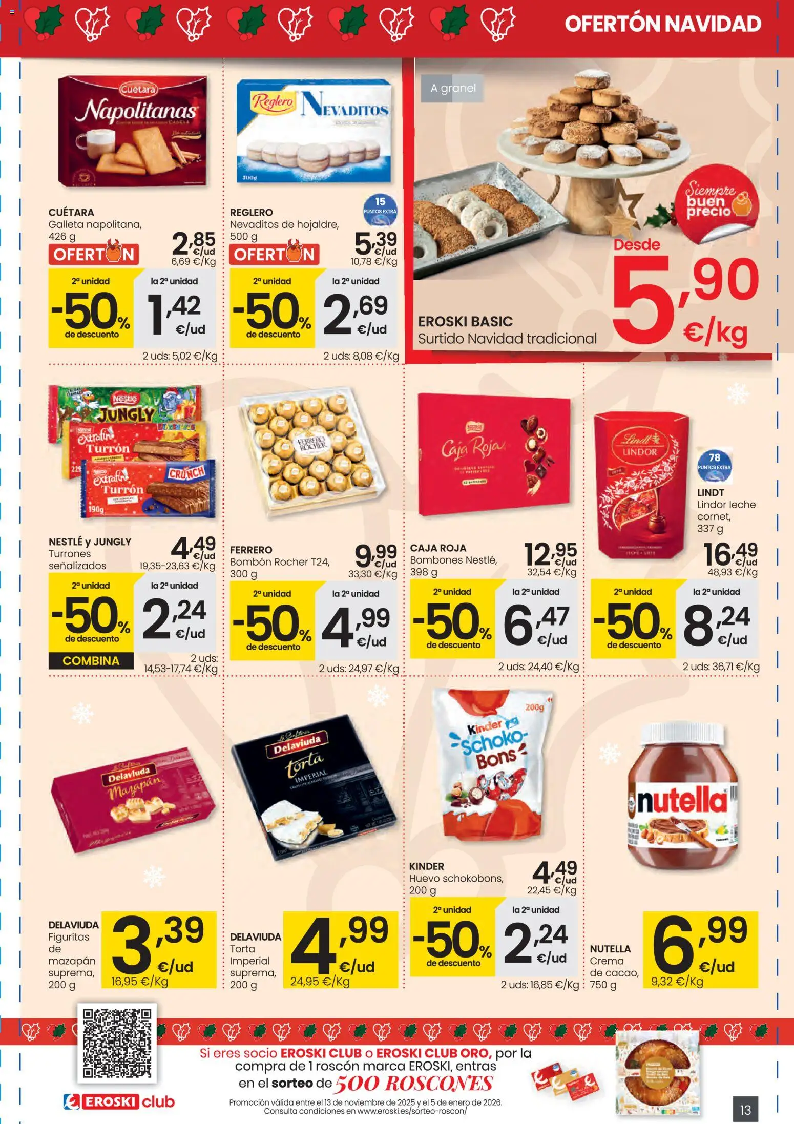 Eroski -  City Busot │ válido desde el 27.11.2025 | Página: 13 | Productos: Leche, Κεραία, Crema, Caja