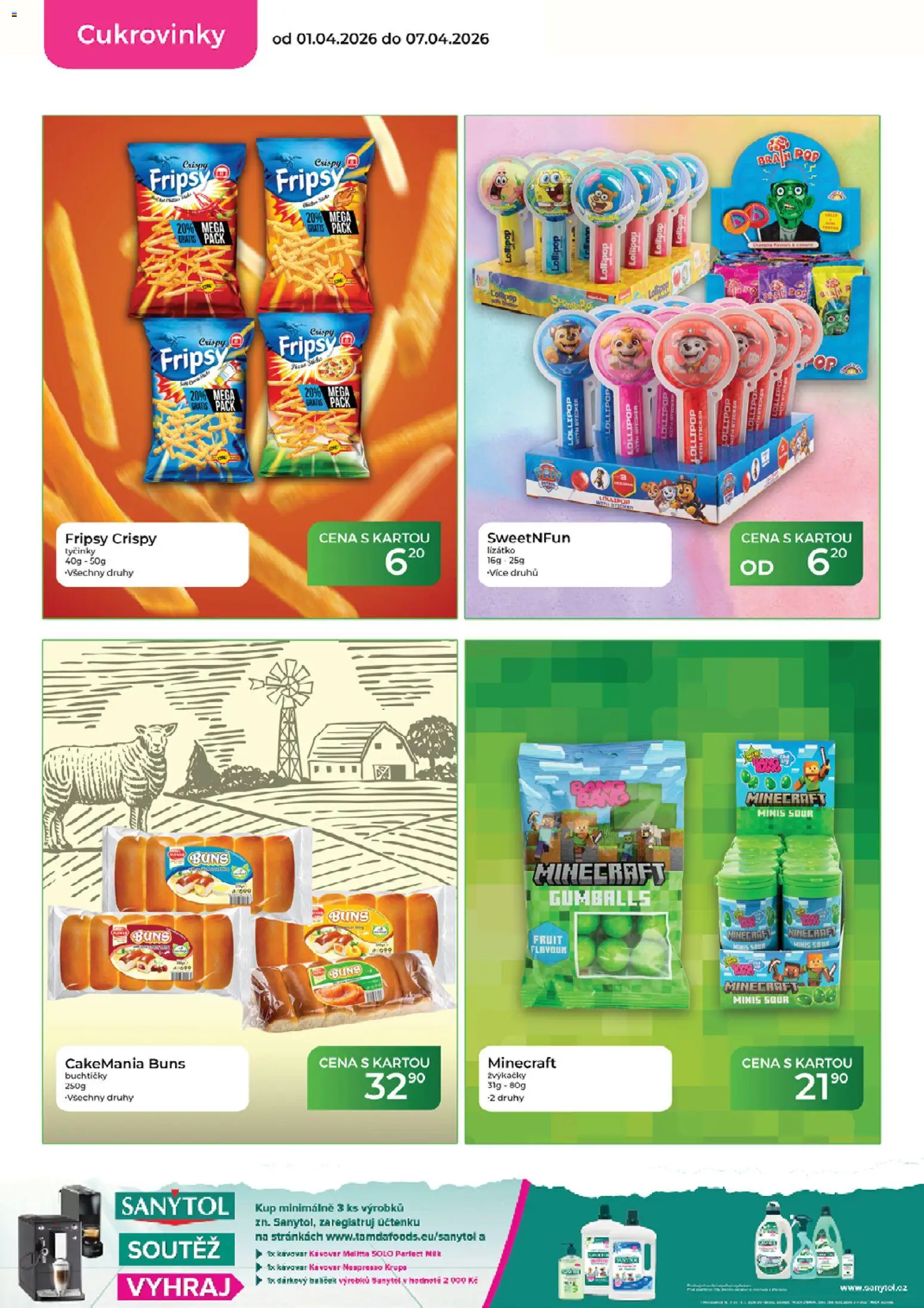 Tamda Foods leták od 01.04.2026 | Strana: 32 | Produkty: Tyčinky, Kávovar, Nespresso, Sanytol