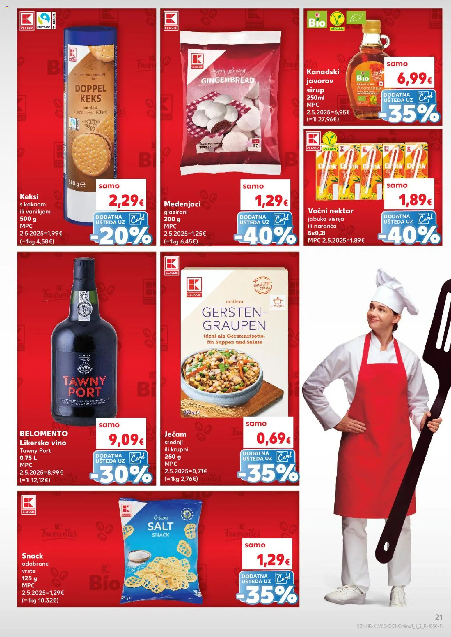 Kaufland katalog | vrijedi od 28.01.2026 | Stranica: 21 | Proizvodi: Keksi, Vino, Keks, Jabuka