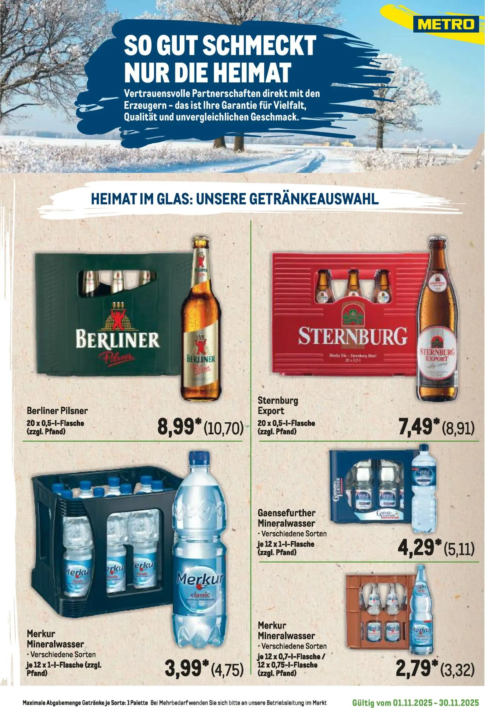Metro Regionaler Flyer – gültig ab 01.11.2025 | Seite: 79 | Produkte: Berliner, Mineralwasser, Berliner pilsner
