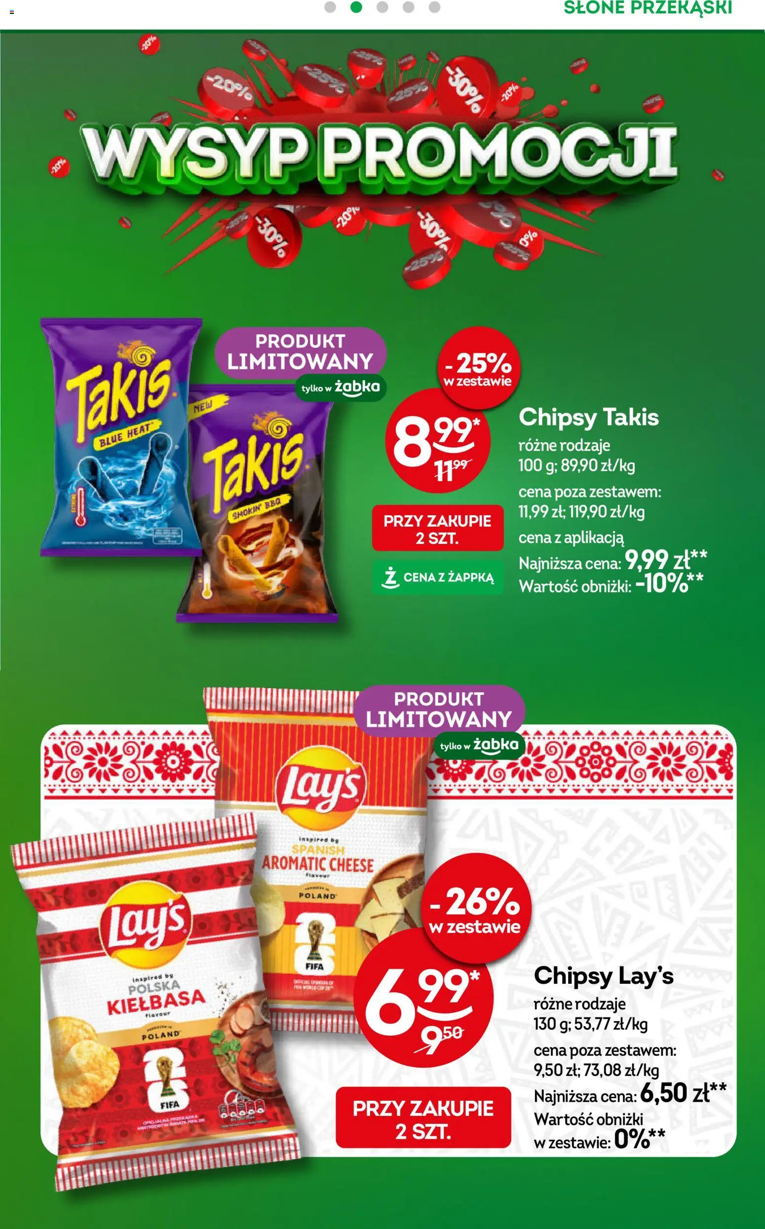 Żabka gazetka od 22.04.2026 | Strona: 27 | Produkty: Kiełbasa, Chipsy