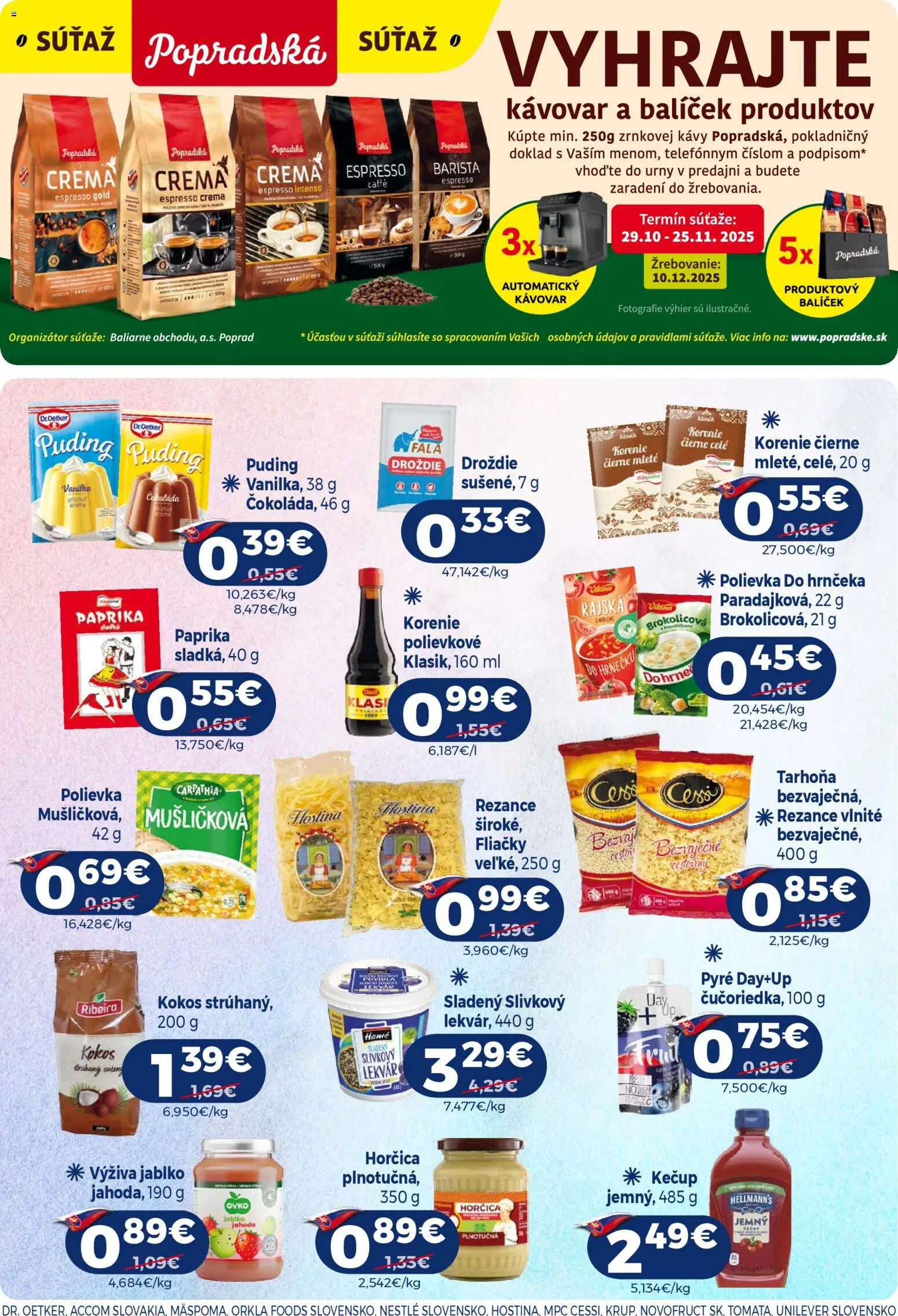 Nové Milk Agro akcie – leták je platný od 12.11.2025 | Strana: 9 | Produkty: Kávovar, Barista, Kečup, Korenie