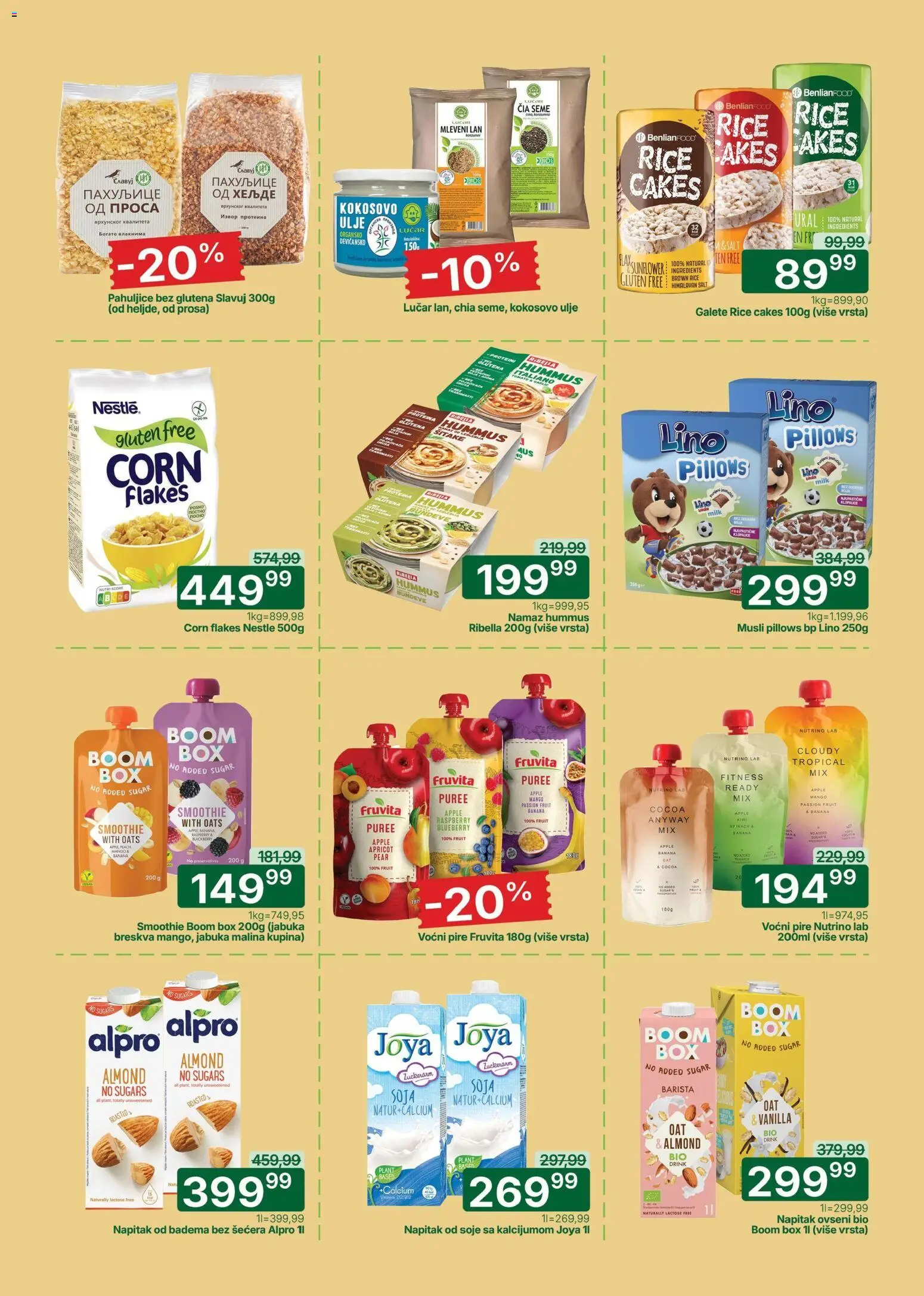 Univerexport katalog - važi od 13.04.2026 | Strana: 15 | Proizvode: Banana, Pahuljice, Malina, Breskva