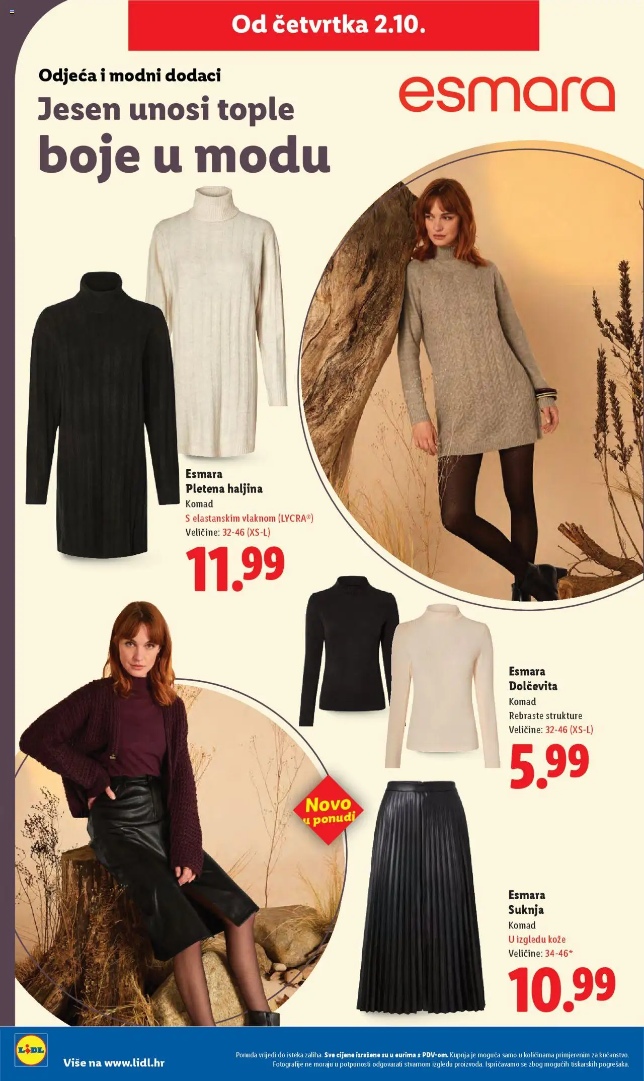 Lidl katalog | vrijedi od 29.09.2025 | Stranica: 46 | Proizvodi: Odjeća, Haljina
