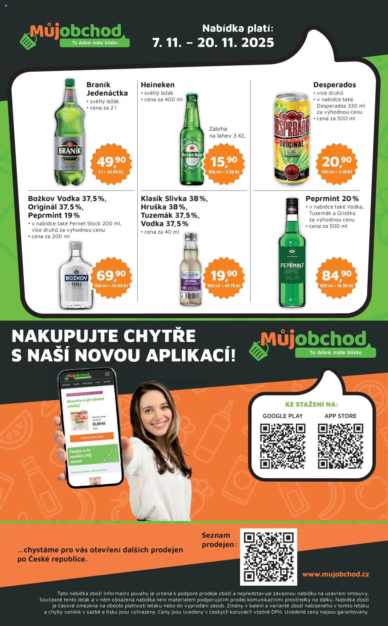 Můj obchod leták - Brand od 07.11.2025 | Strana: 4 | Produkty: Vodka, Desperados, Božkov, Tuzemák