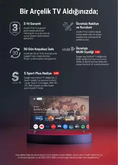 01.01.2026 tarihinden itibaren geçerli olan Arçelik kataloğu önizlemesi | Sayfa: 79 | Ürünler: TV, Video