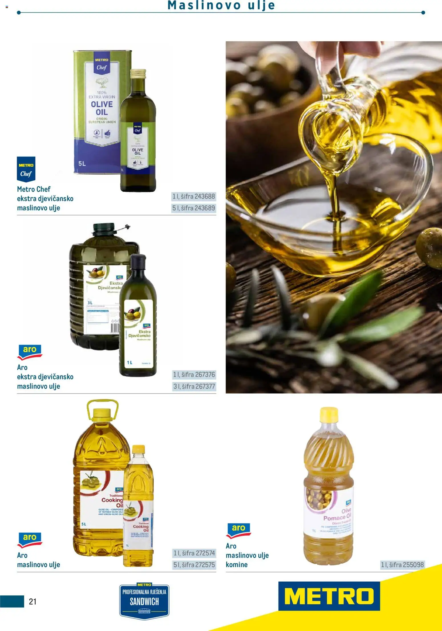 Metro katalog | vrijedi od 05.03.2026 | Stranica: 21 | Proizvodi: Ulje, Maslinovo ulje