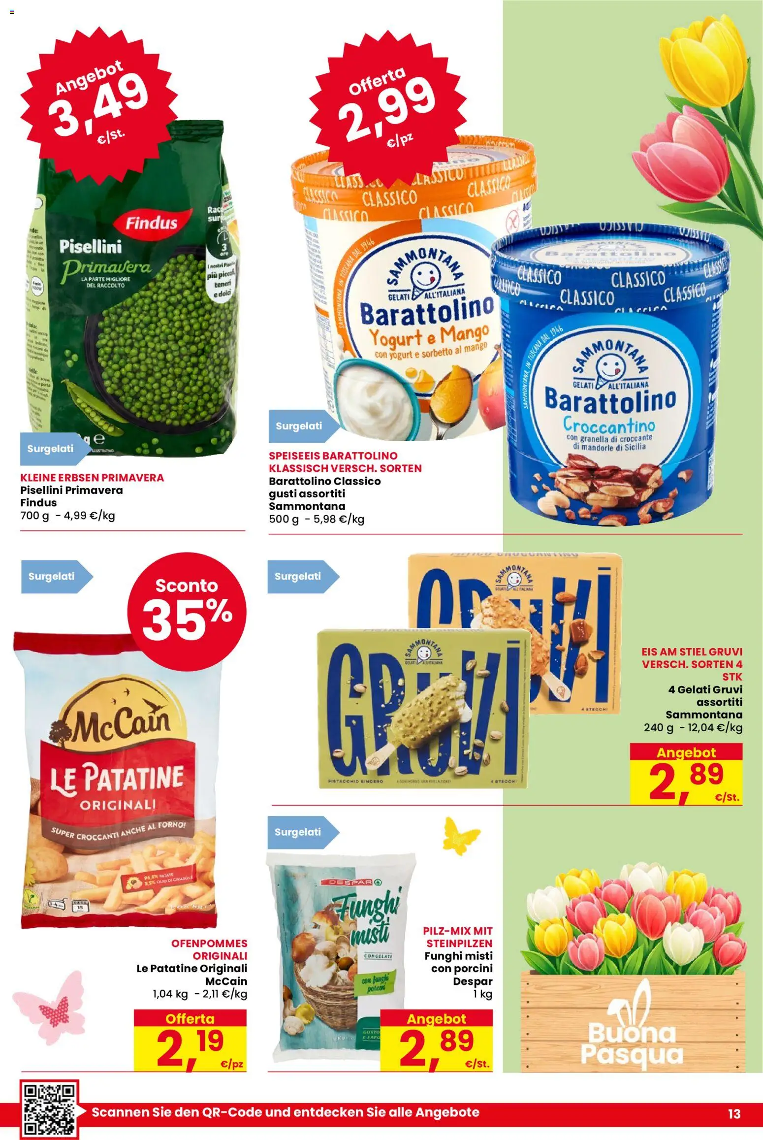 Volantino Despar del 26.03.2026 | Pagina: 13 | Prodotti: Yogurt, Patatine, Patate, Forno