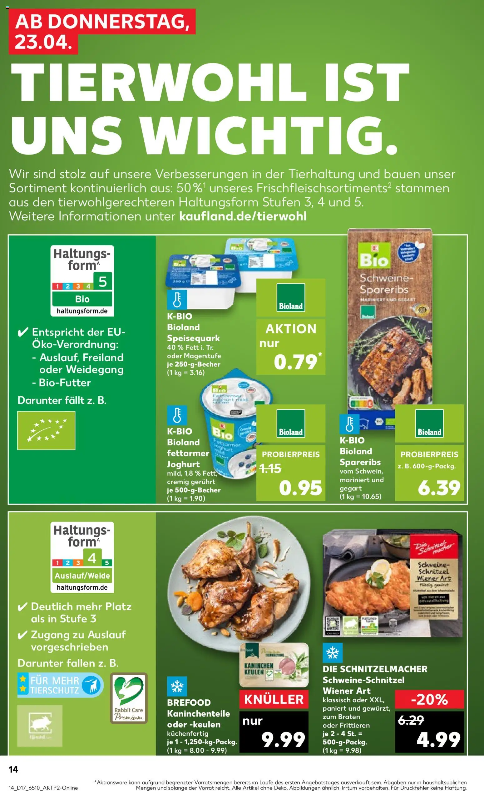 {H1} | Pagina: 14 | Producten: Schnitzel