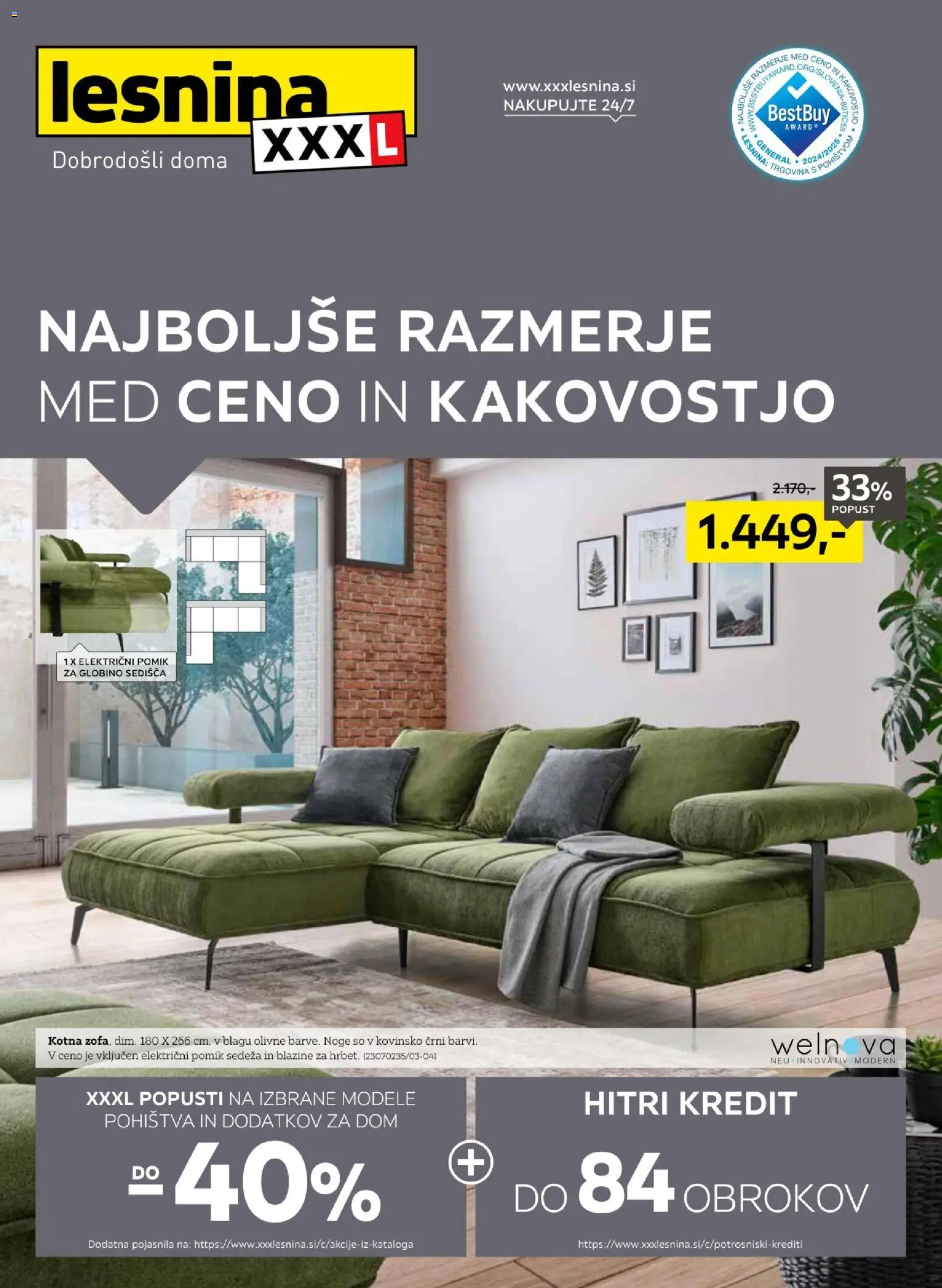 Novi XXXL Lesnina katalog ponudbe – veljaven od 19.01.2026 | Stran: 1