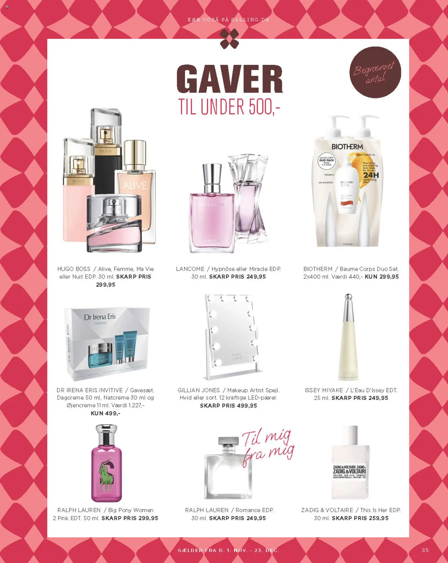 Salling tilbudsavis – gyldig fra 01.11.2025 | Side: 35 | Produkter: Makeup, Is