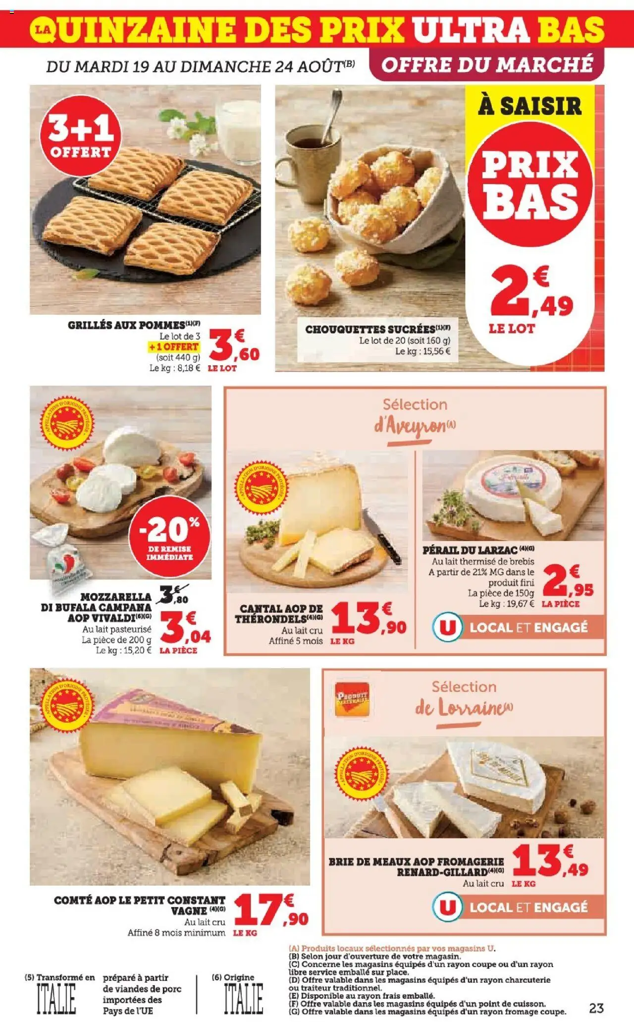  | Page: 23 | Produits: Lait, Porc, Pommes, Brie
