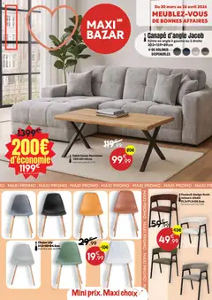 Maxi Bazar - Prévisualisation de Maxi Bazar - Catalogue mobilier valide à partir de 30.03.2026