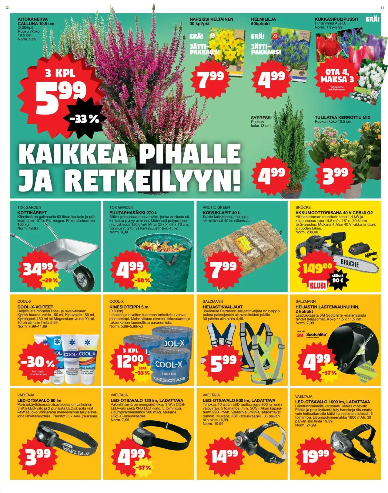 Tokmanni tarjoukset – voimassa 06.10.2025 alkaen | Sivu: 11 | Tuotteet: Akku, Paristot, Kottikärryt