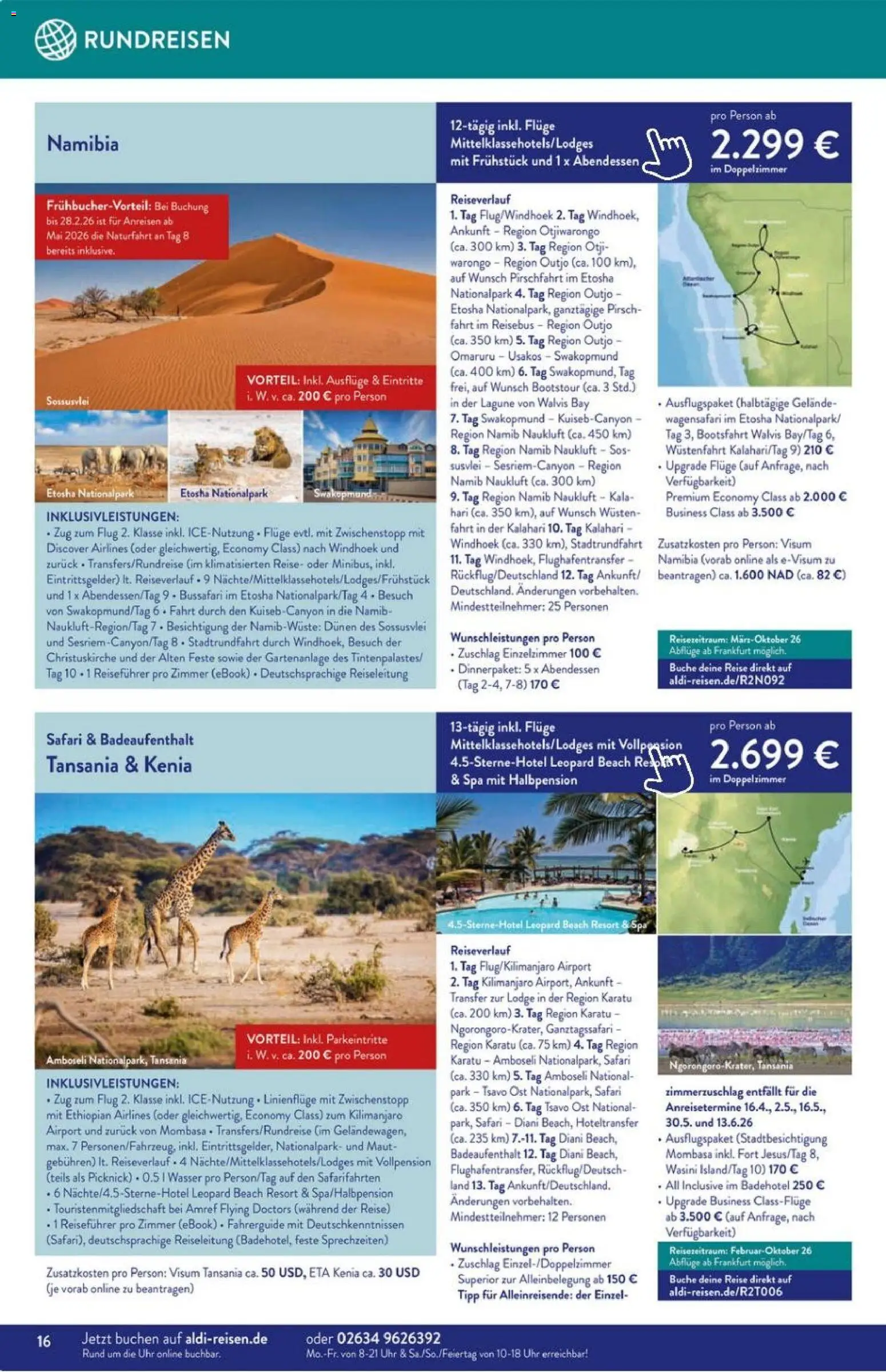 Aldi Süd Reisemagazin November 2025 – gültig ab 01.11.2025 | Seite: 16