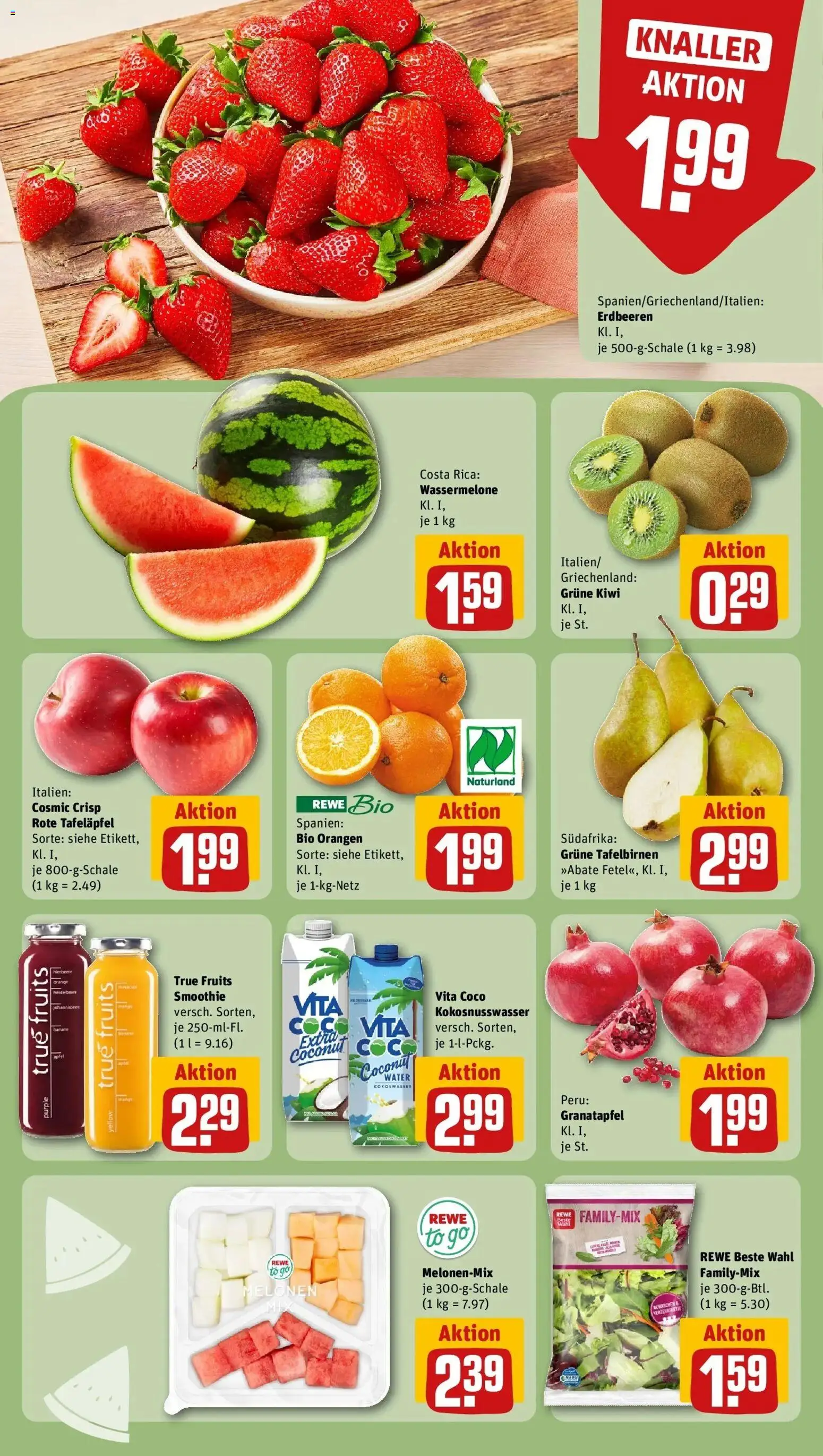 Rewe Prospekt Dassel / Markoldendorf	 – gültig ab 05.04.2026 | Seite: 6 | Produkte: Granatapfel, Orangen, Himbeere, Kiwi