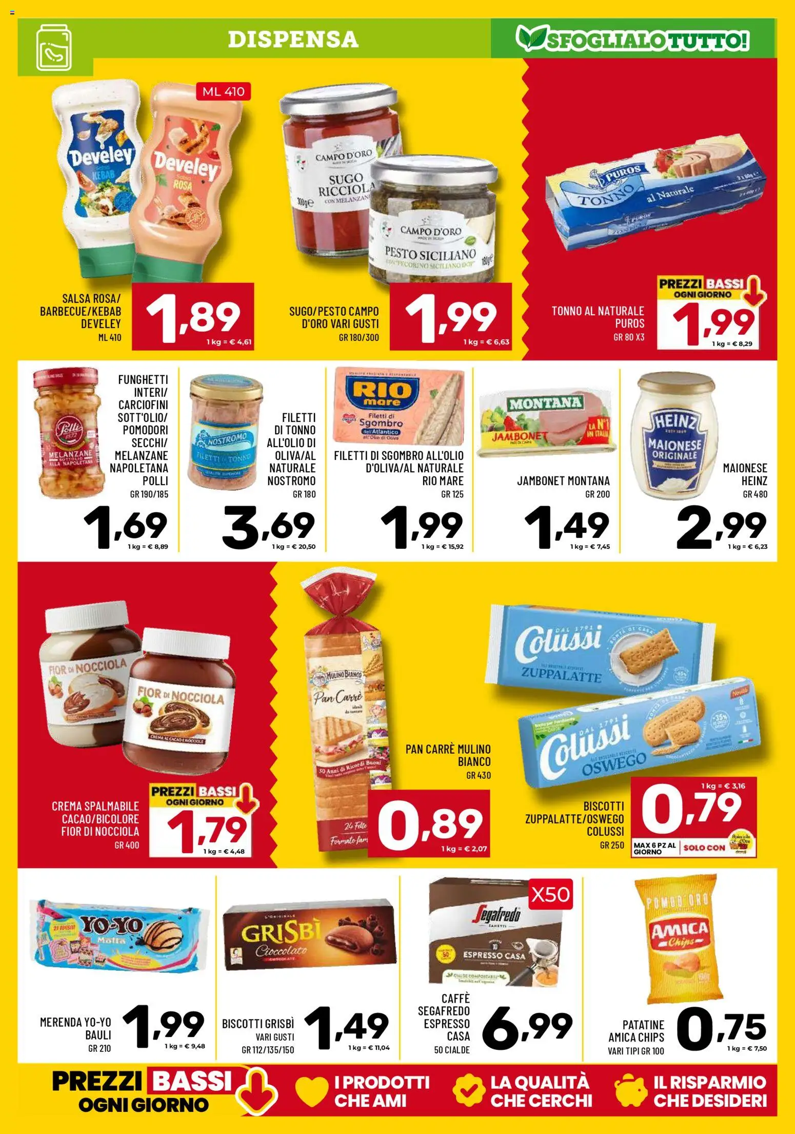 Volantino Il Centesimo del 06.03.2026 | Pagina: 9 | Prodotti: Biscotti, Tonno al naturale, Sugo, Sgombro