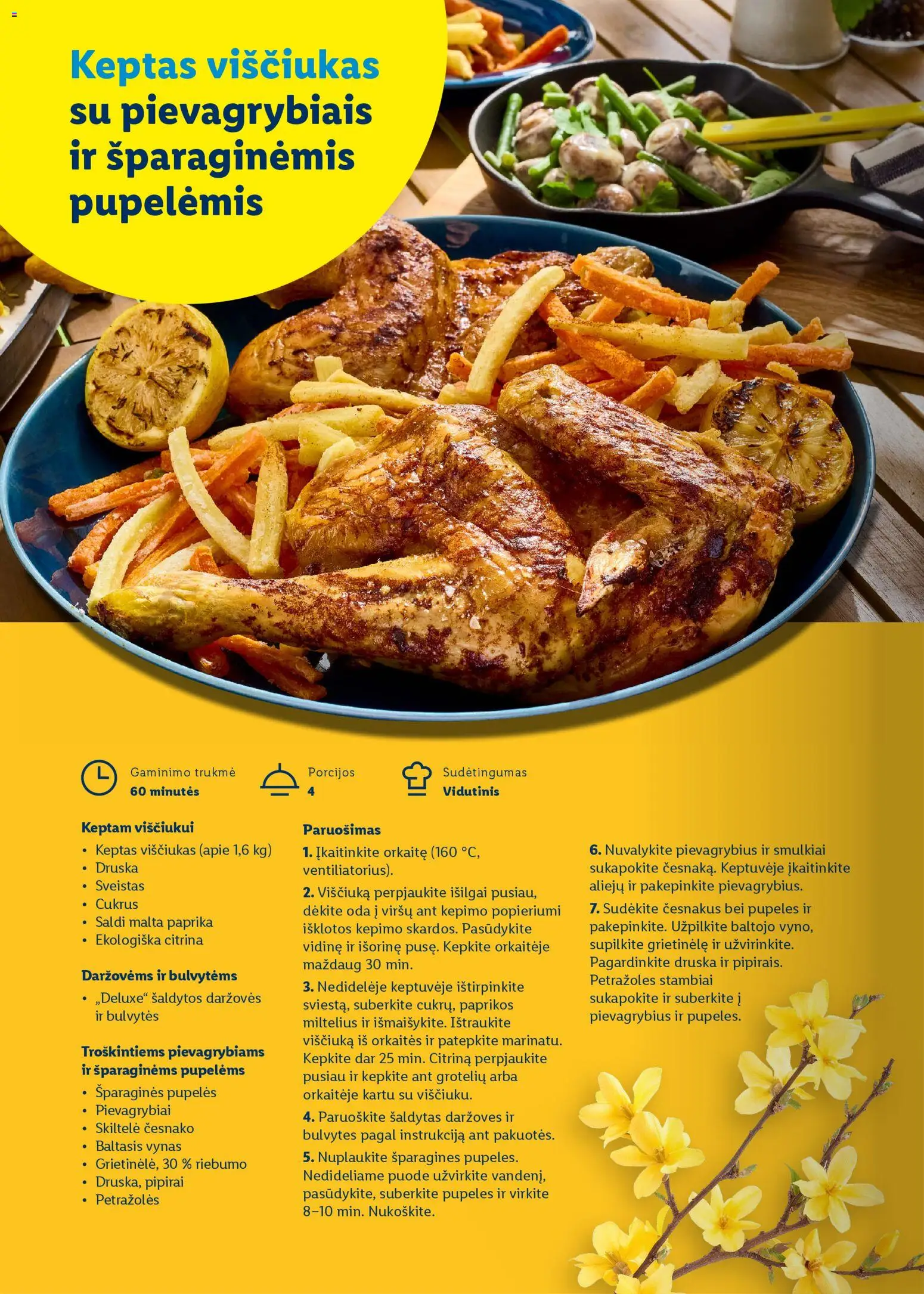 LIDL akcijos nuo 01.03.2026 | Puslapis: 74 | Prekių: Pievagrybiai, Viščiukas, Cukrus, Druska