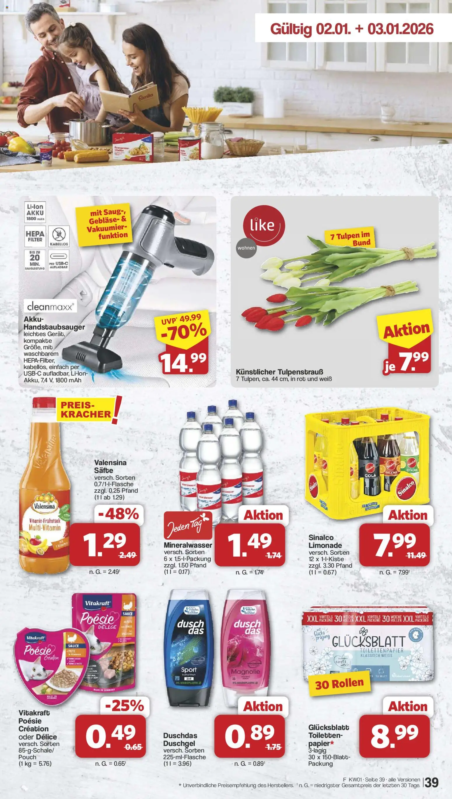 Famila Nordwest Prospekt 	 – gültig ab 29.12.2025 | Seite: 41 | Produkte: Pute, Cola, Limonade, Valensina