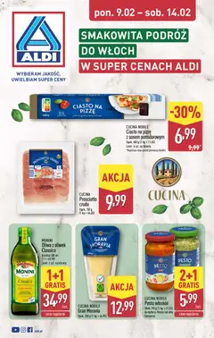 Pogląd oferty "Aldi Gazetka - Smakowita podróż do Włoch" - ważna od 09.02.2026