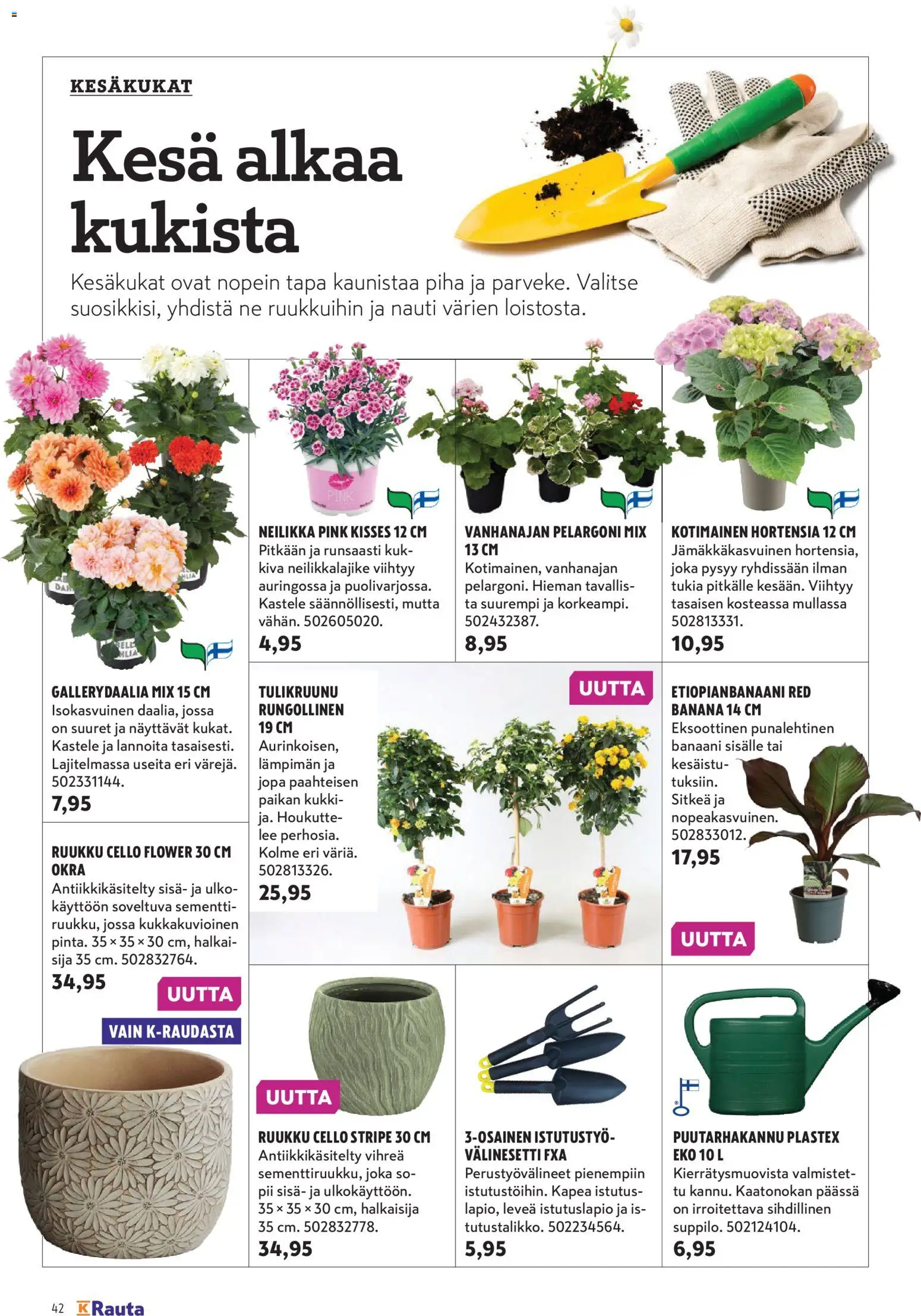 K-Rauta tarjoukset - Pihalla  – voimassa 01.04.2026 alkaen | Sivu: 42