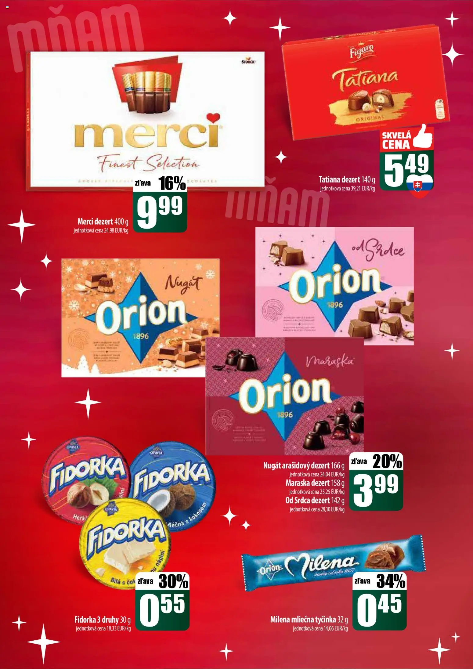 Nové COOP Jednota akcie – leták je platný od 22.12.2025 | Strana: 34 | Produkty: Merci