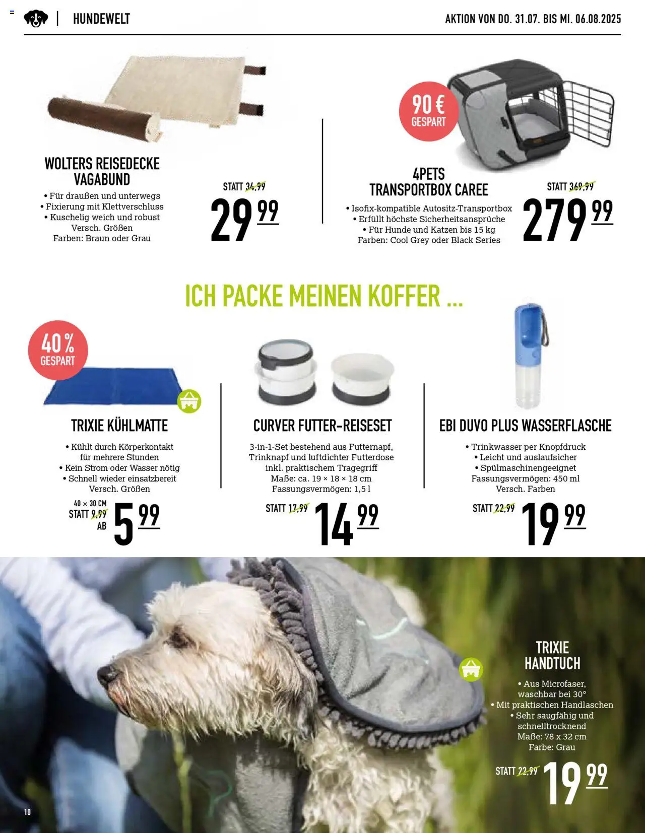 Kölle-Zoo Prospekt 	 - gültig ab dem 30.07.2025 | Seite: 10 | Produkte: Wasser, Koffer