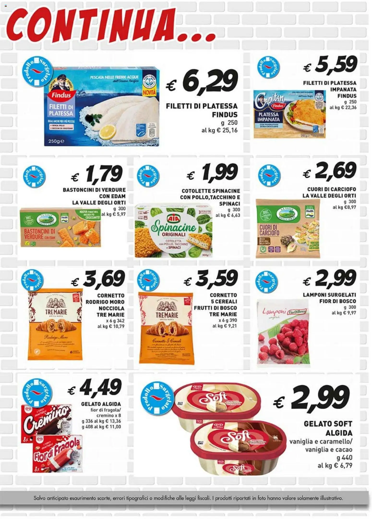 Volantino Coal del 23.04.2026 | Pagina: 3 | Prodotti: Cornetto, Tacchino, Spinaci, Cacao