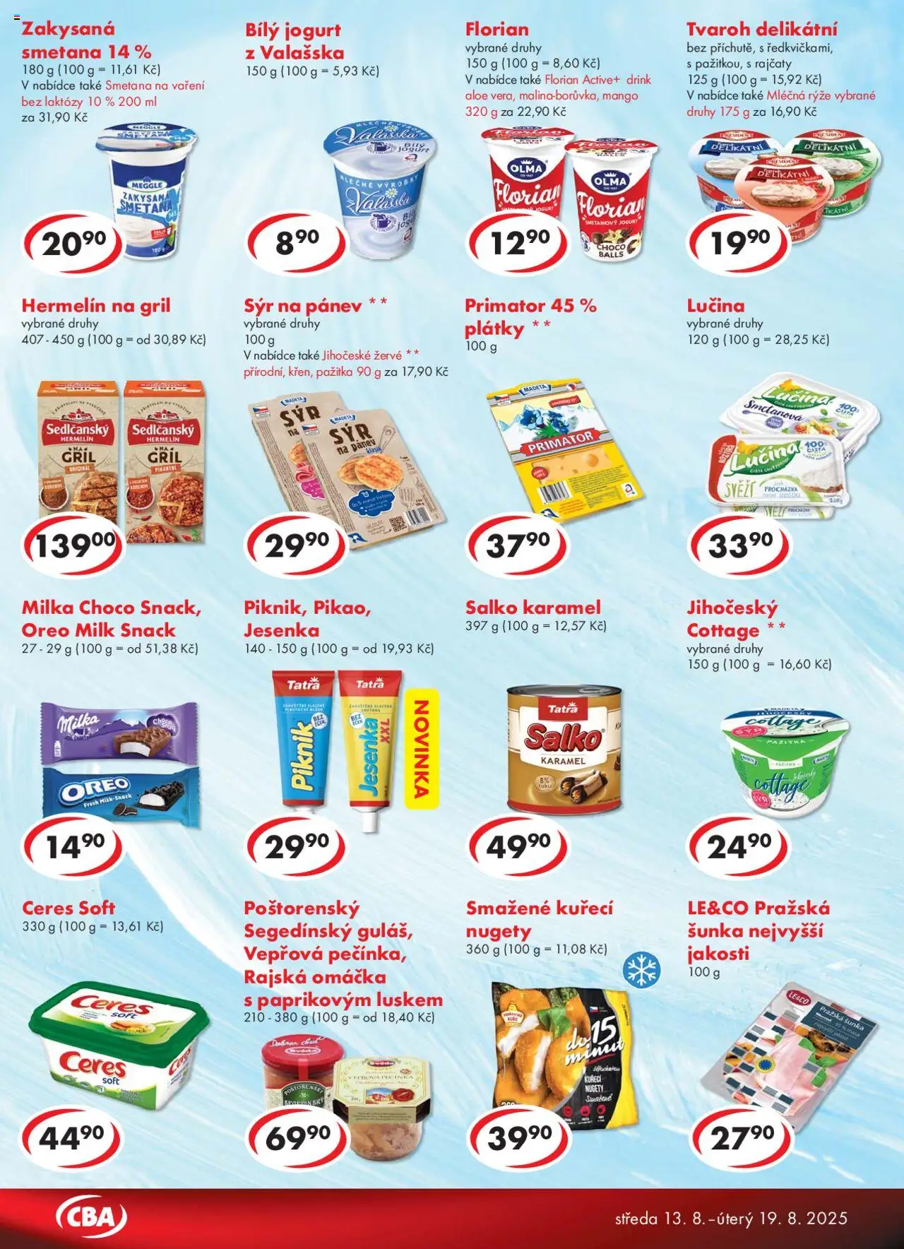 CBA leták - Premium od 13.08.2025 | Strana: 2 | Produkty: Rýže, Hermelín, Žervé, Nugety
