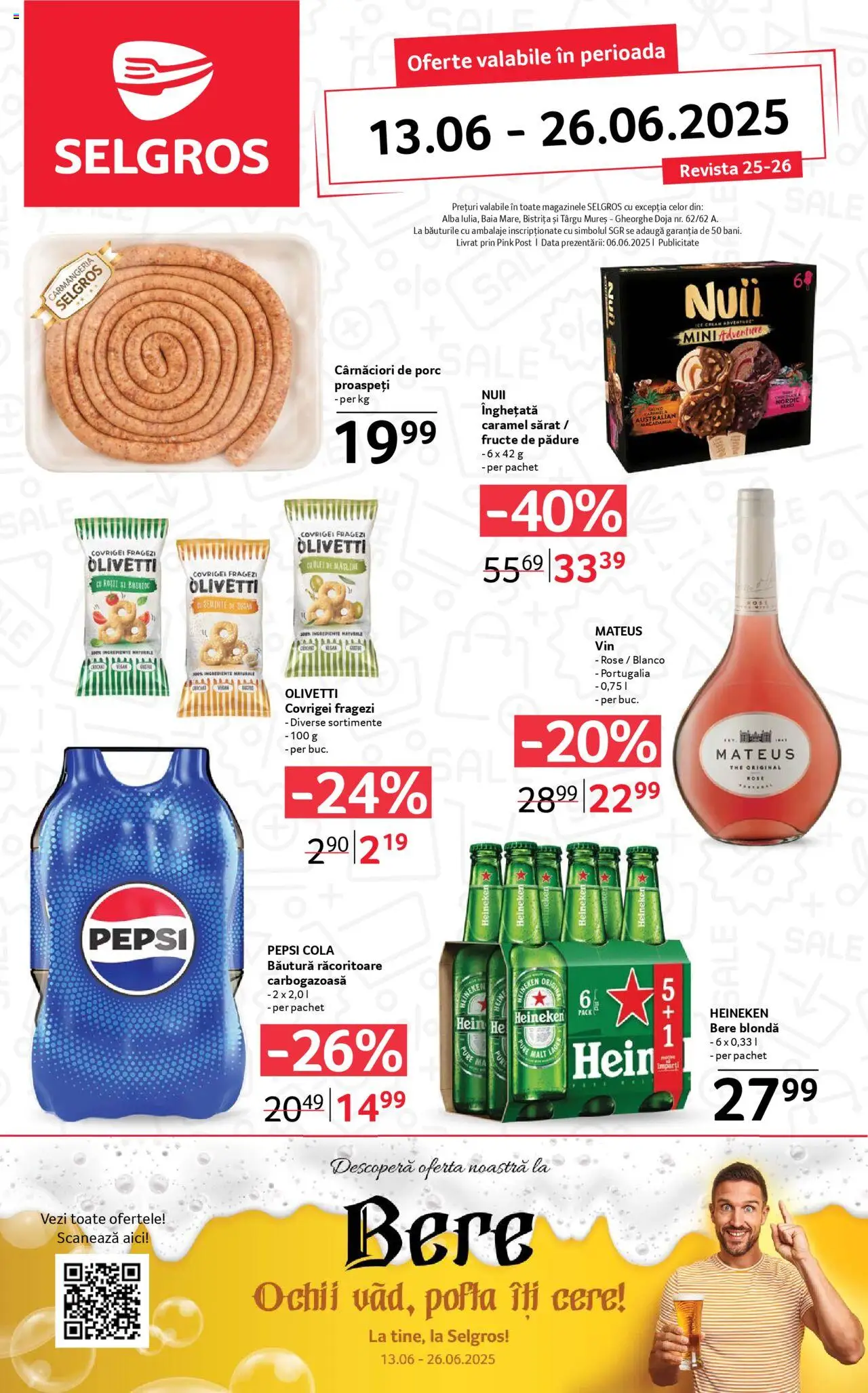 Catalog Selgros - Food – valabil de la 13.06.2025 | Pagină: 1 | Produse: Măsline, Amerikan servis, Bere, Fructe