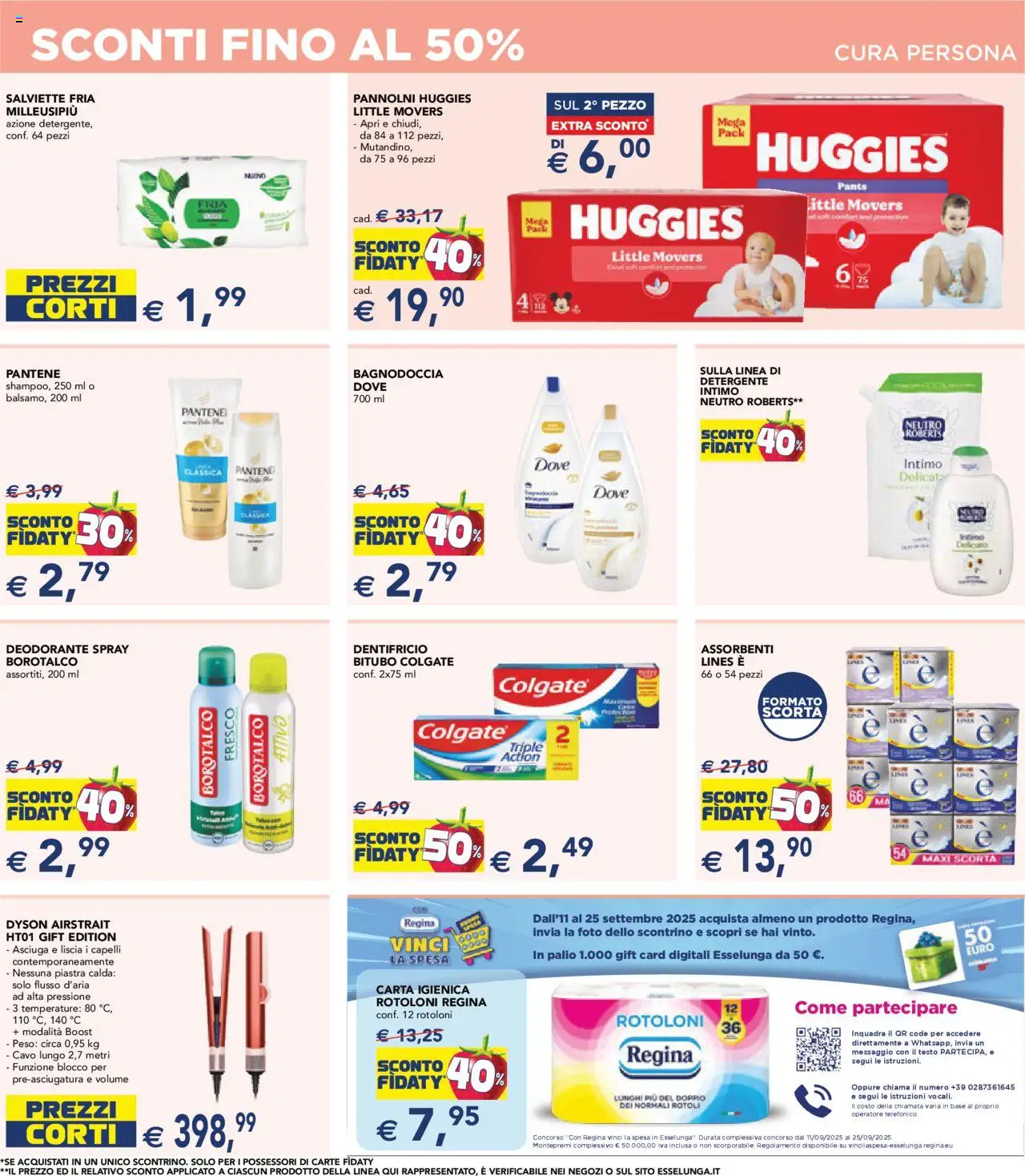 Volantino Esselunga S del 11.09.2025 | Pagina: 19 | Prodotti: Carta igienica, Dentifricio, Detergente, Cavo